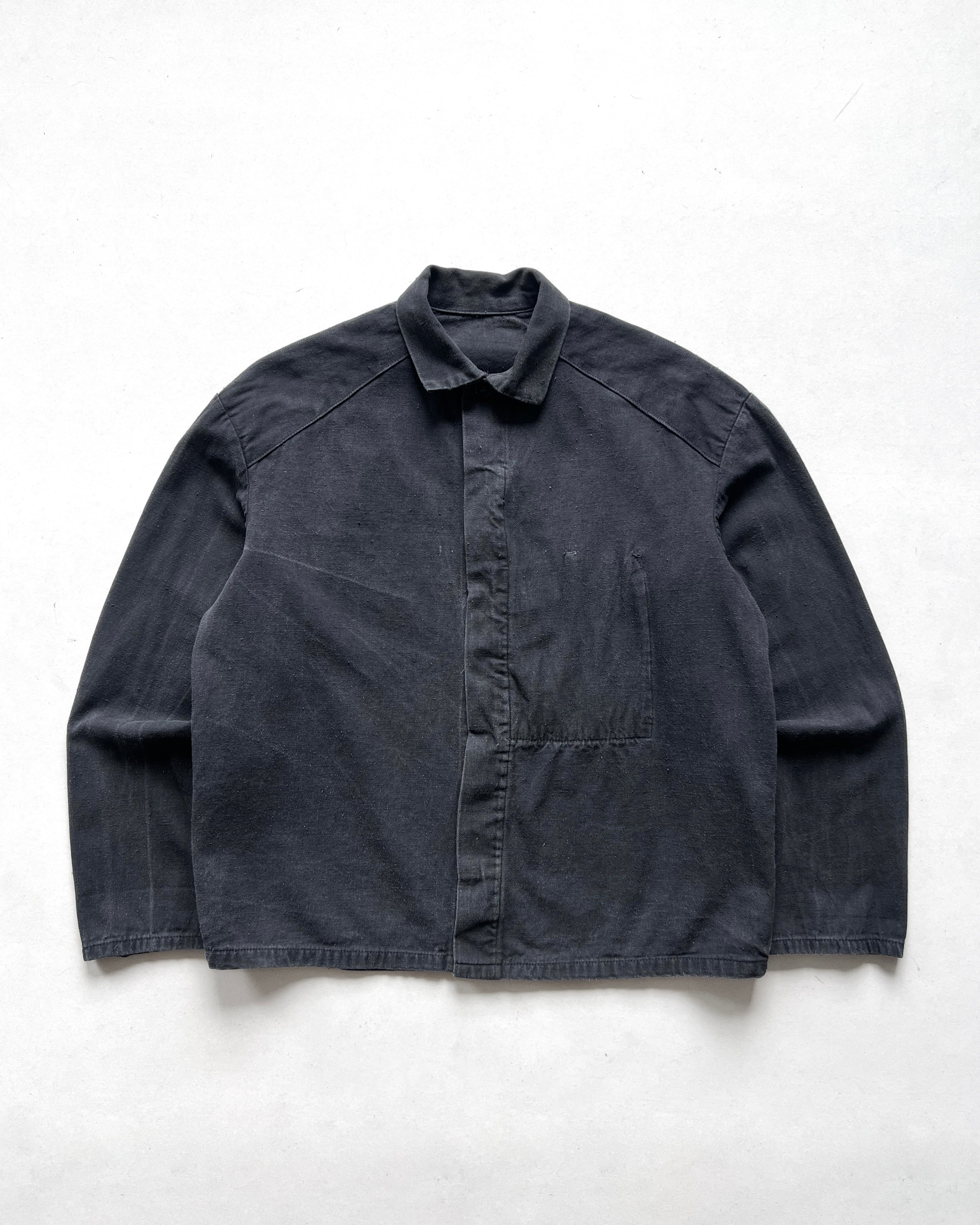 1960S GERMAN OLD COTTON WORK JACKET (L)