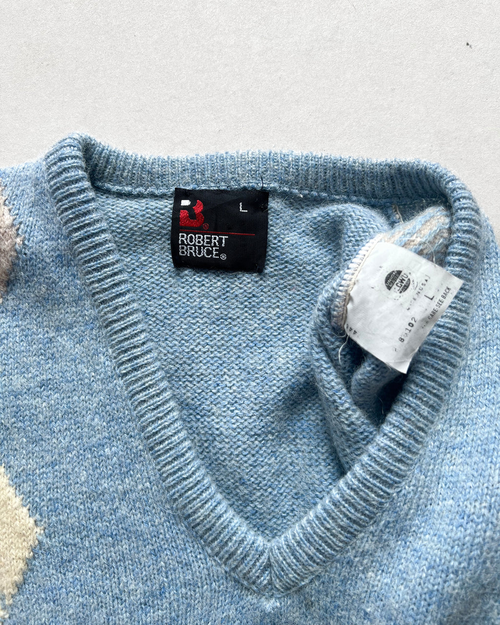 1970S ROBER BRUCE WOOL KNIT SWEATER (L)