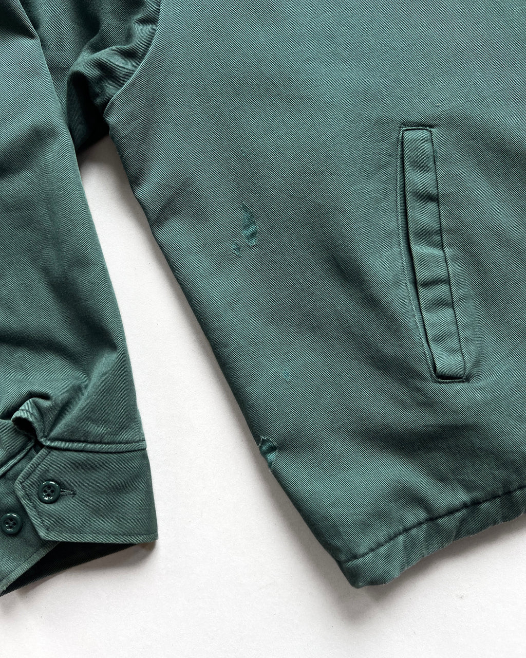 1970S KING KOLE PATCHED HARRINGTON JACKET (L)