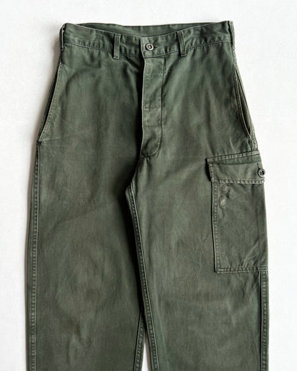 1980S FRENCH ARMY SINGLE POCKET HBT TROUSERS (29)