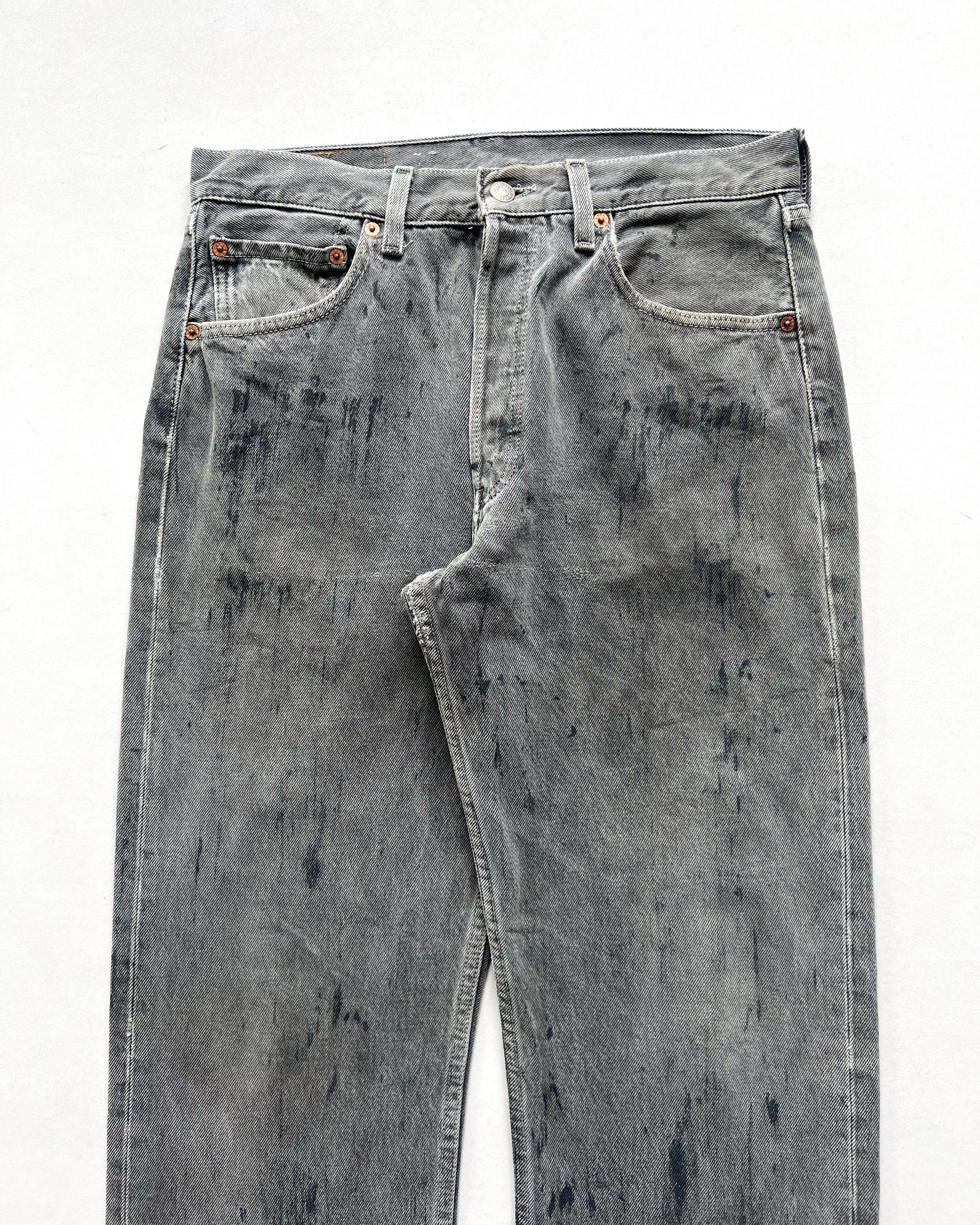 1990S WAX SPLATTER LEVI'S 501 JEANS (31)