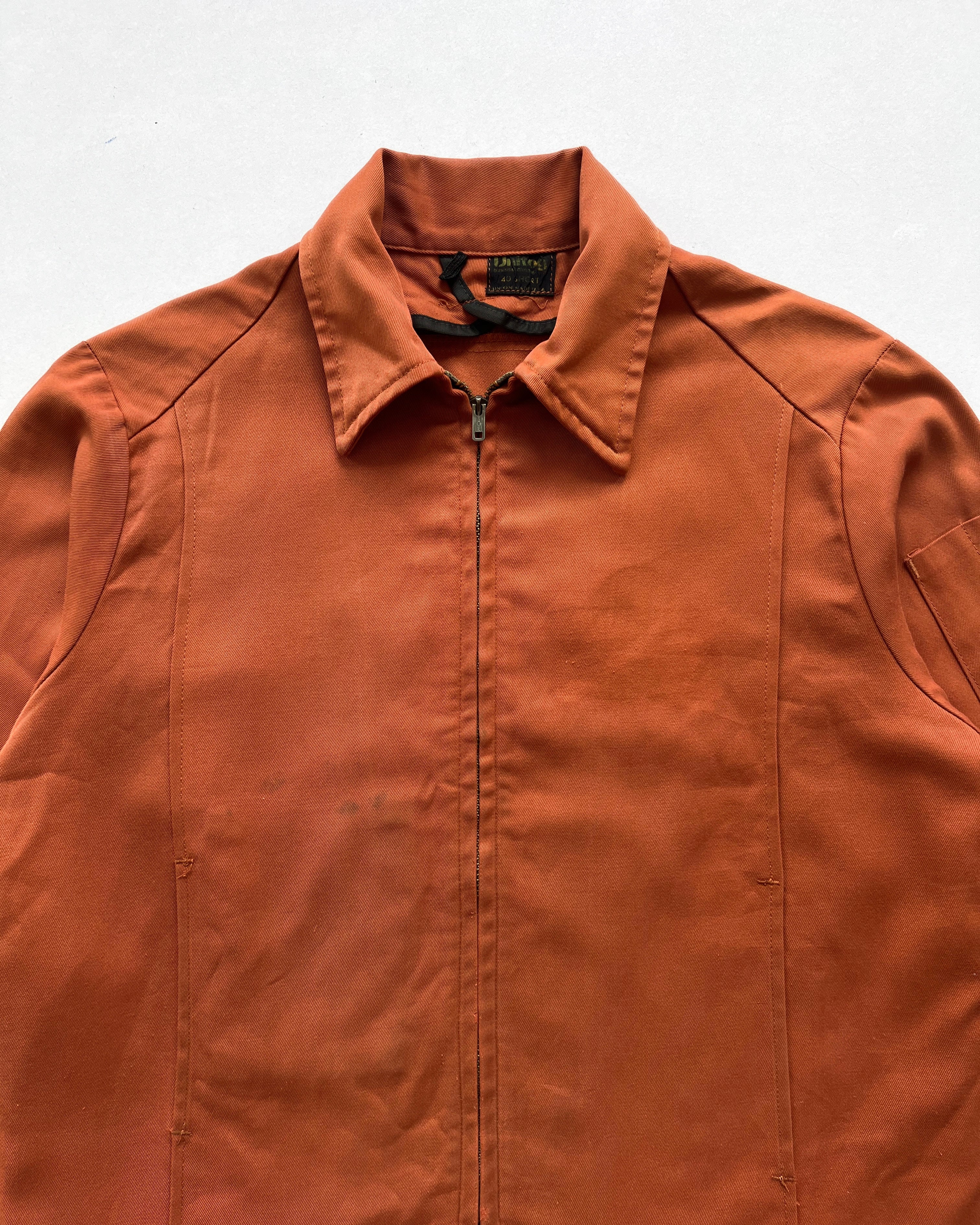 1960S UNITOG 'JOS. SCHLITZ BREWCING CO.' GABARDINE JACKET (L)