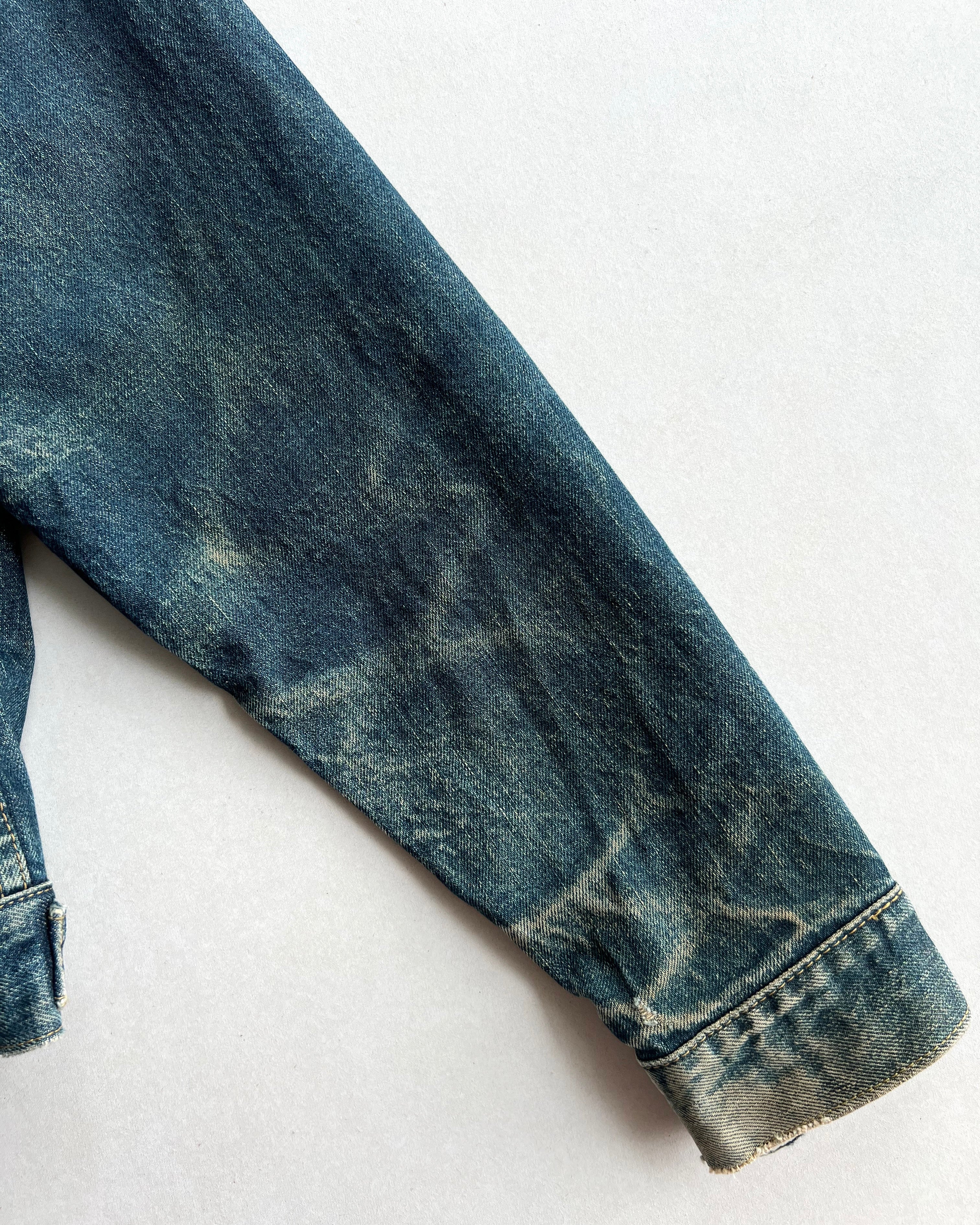 1990S FADED BIG E LEVI'S TYPE II SELVEDGE DENIM JACKET (M/L)