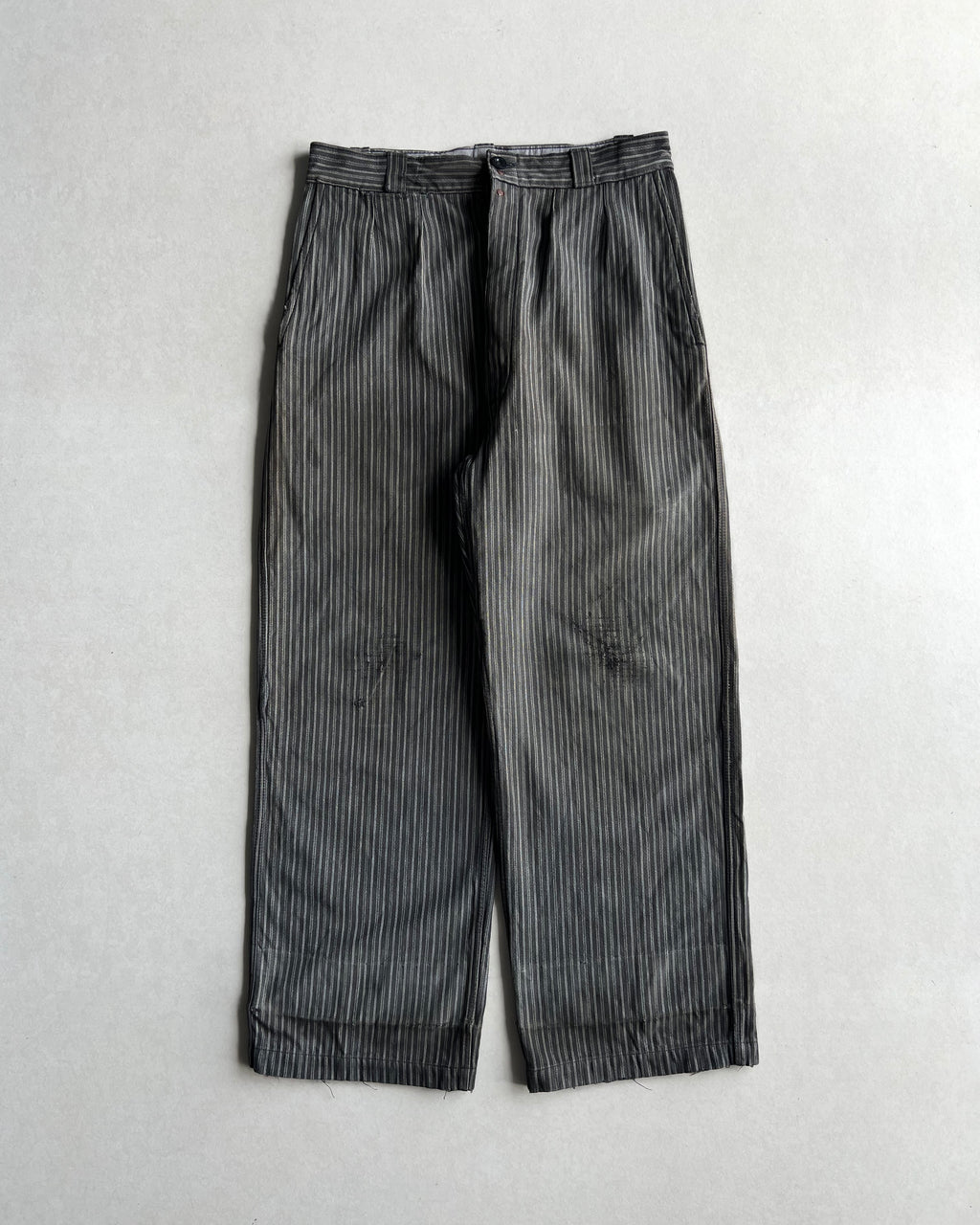 1940S FRENCH SALT & PEPPER WORK PANTS (30-32)