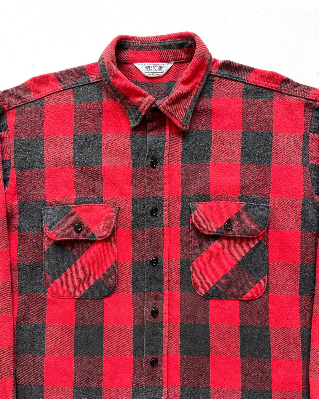 1970S FIVE BROTHER PLAID FLANNEL (XL)