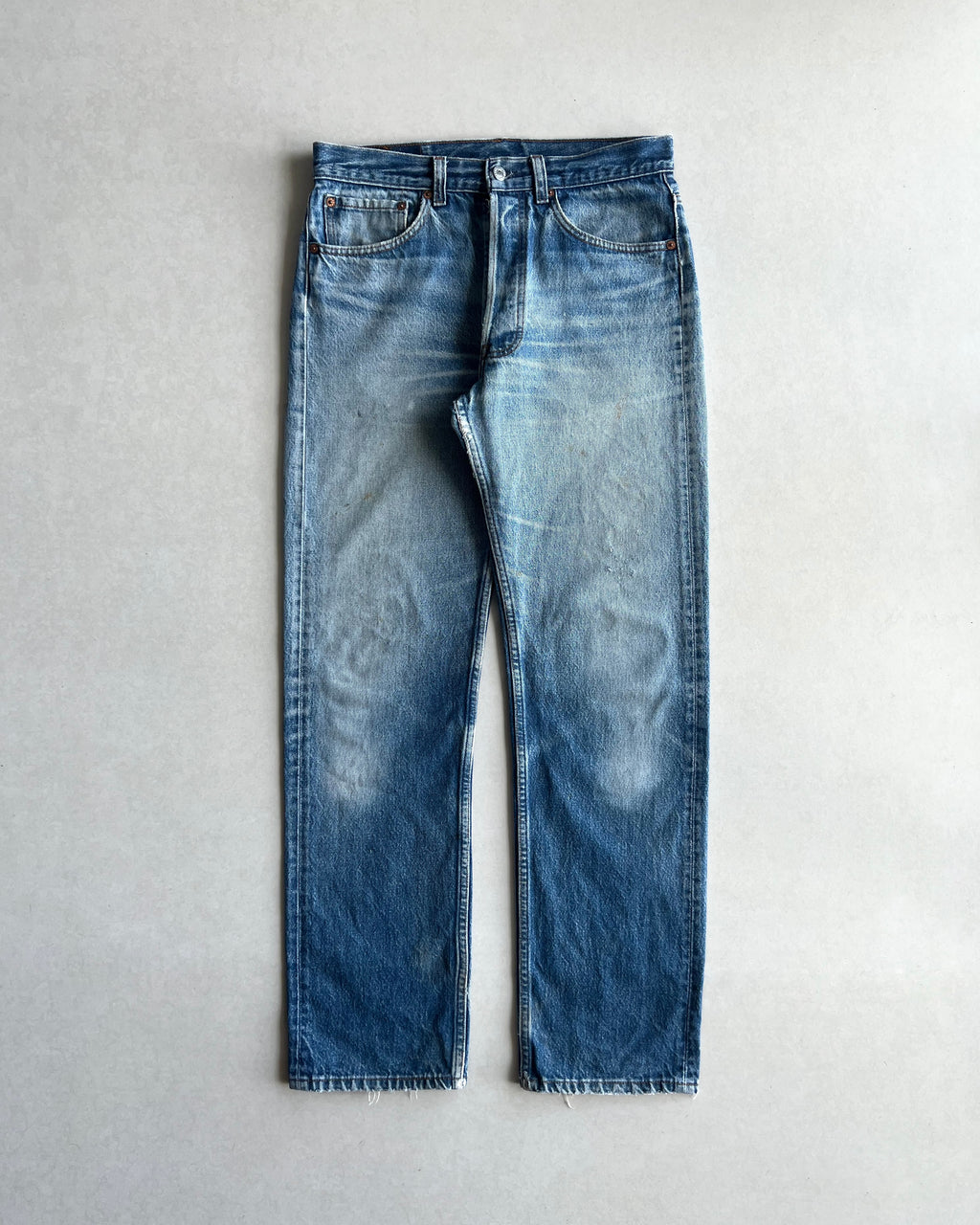 1990S FADED WASHED LEVI'S 501 JEANS (32X34)