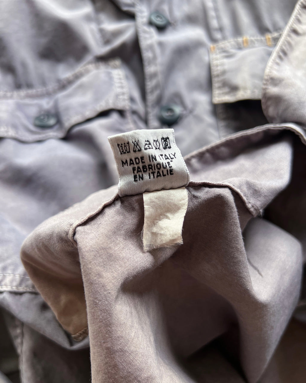 1990S FADED REPLAY CLOTHING MILITARY SHIRT (L)