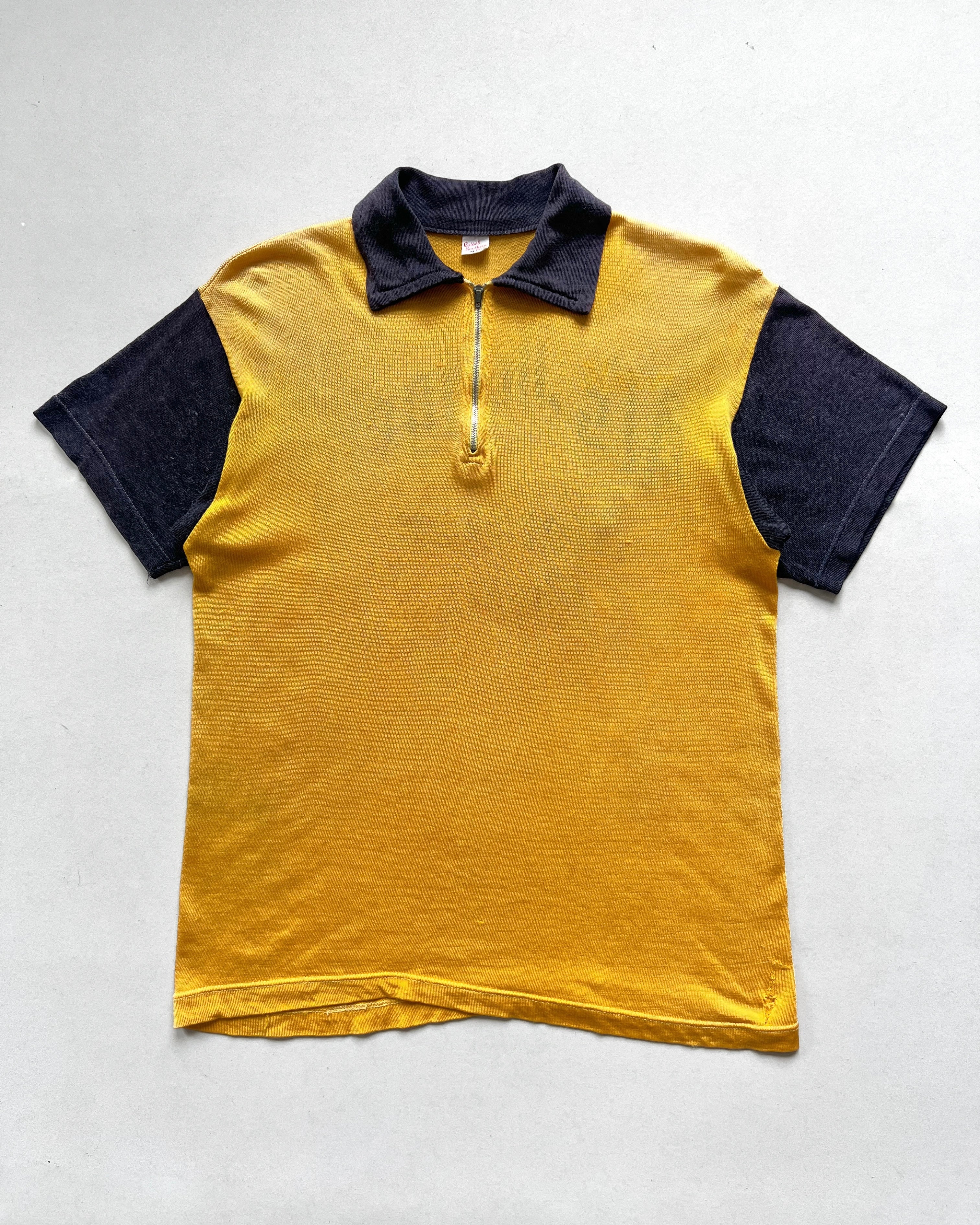 1950S RUSSELL 'AL'S JUGGERS MEISTER BRAU' QUARTER ZIP JERSEY (M)