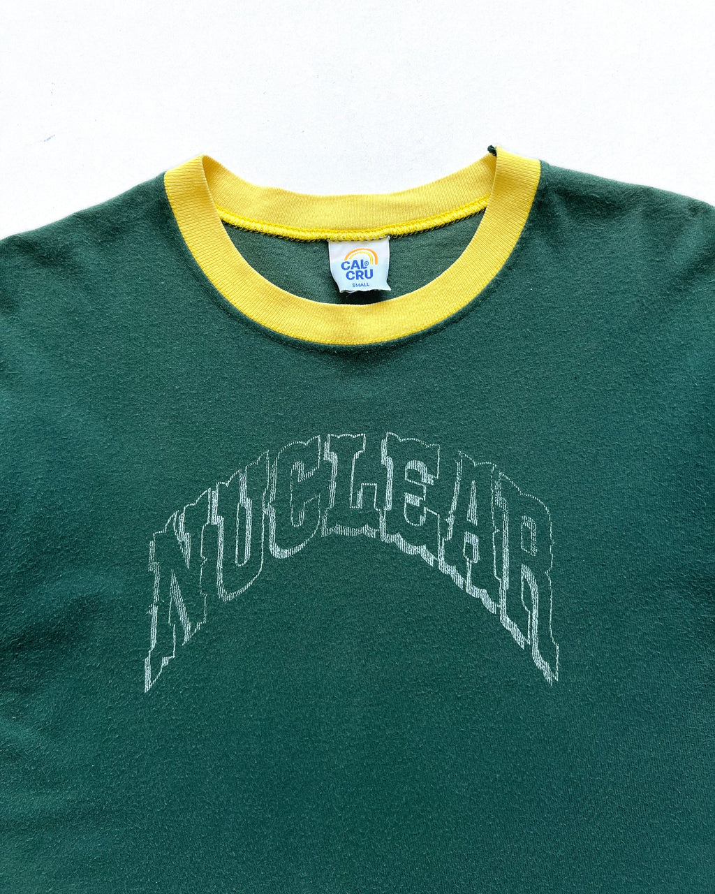 1990S TWO-TONE 'NUCLEAR' RINGER TEE (S)