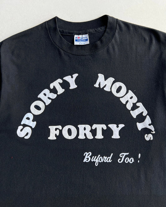 1980S 'SPORTY MORTY'S FORTY' SINGLE STITCH TEE (XL)