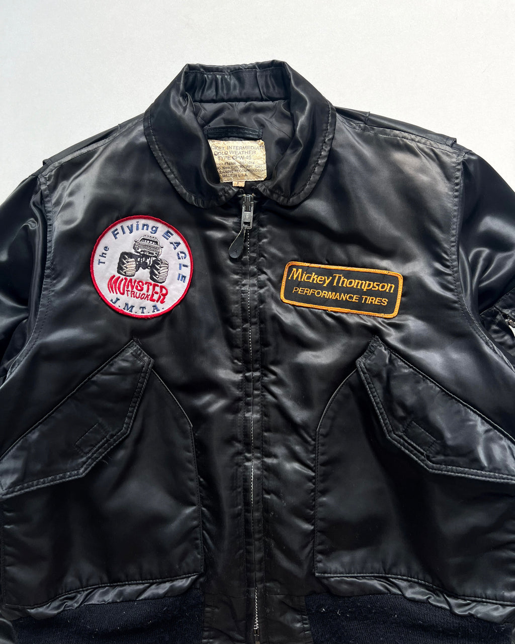 1980S USAF CPW-45 PATCHES FLIGHT JACKET (L)