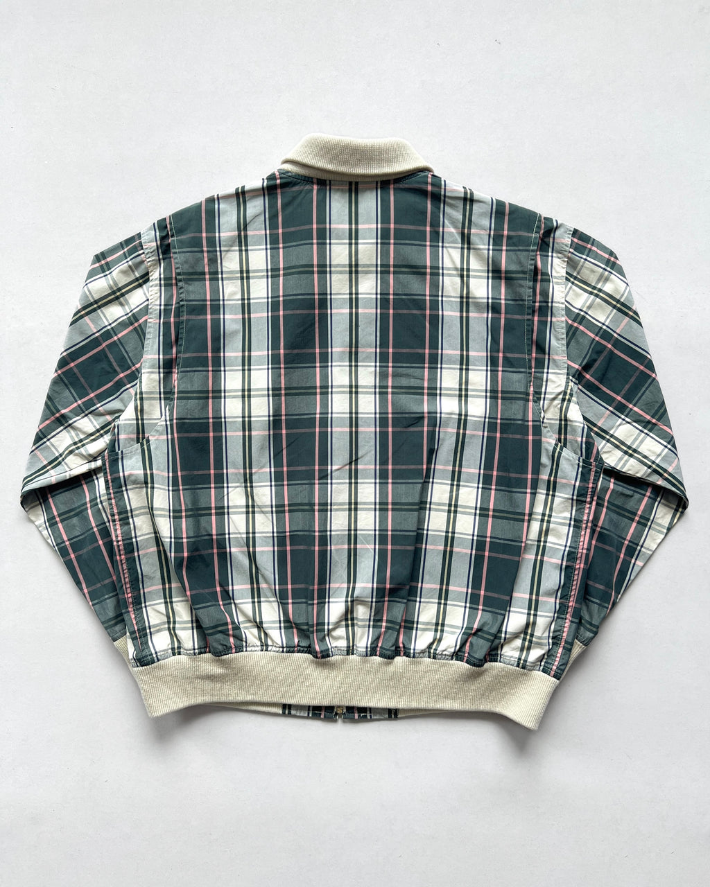 1990S POLO RALPH LAUREN PLAID BOMBER JACKET (L)