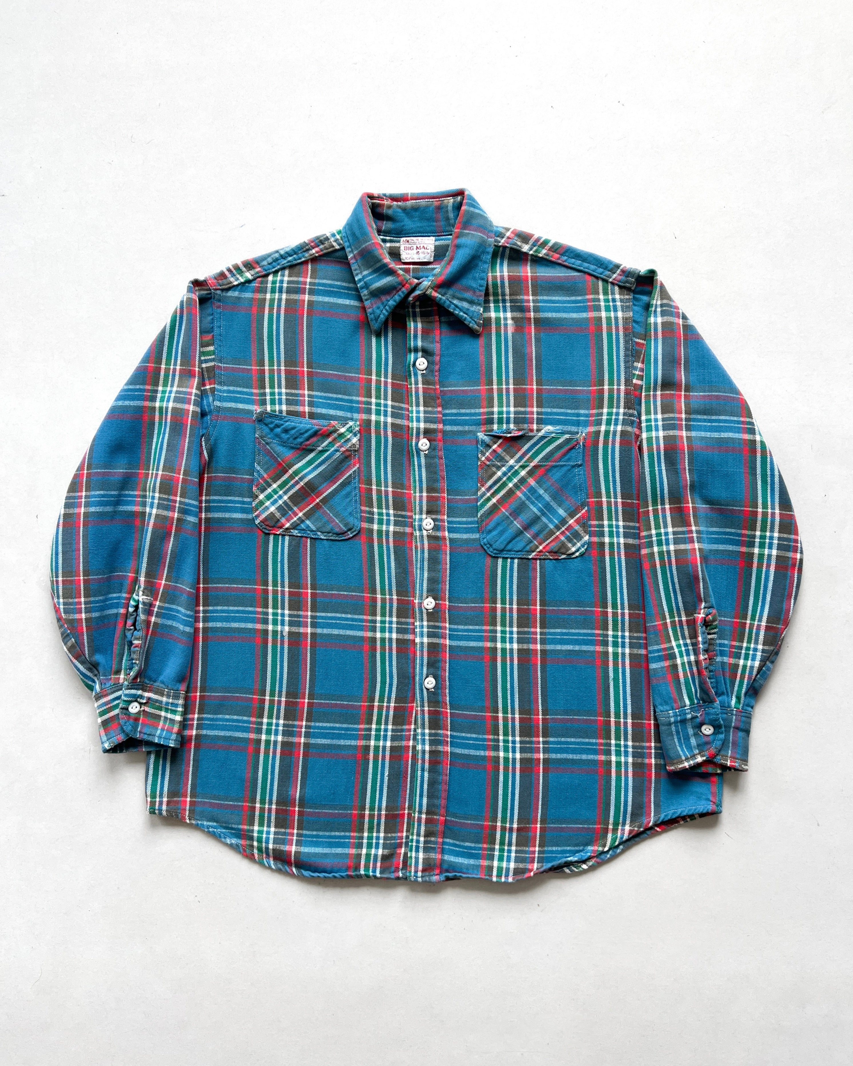 1970S BIG MAC JC PENNEY PLAID FLANNEL (L)