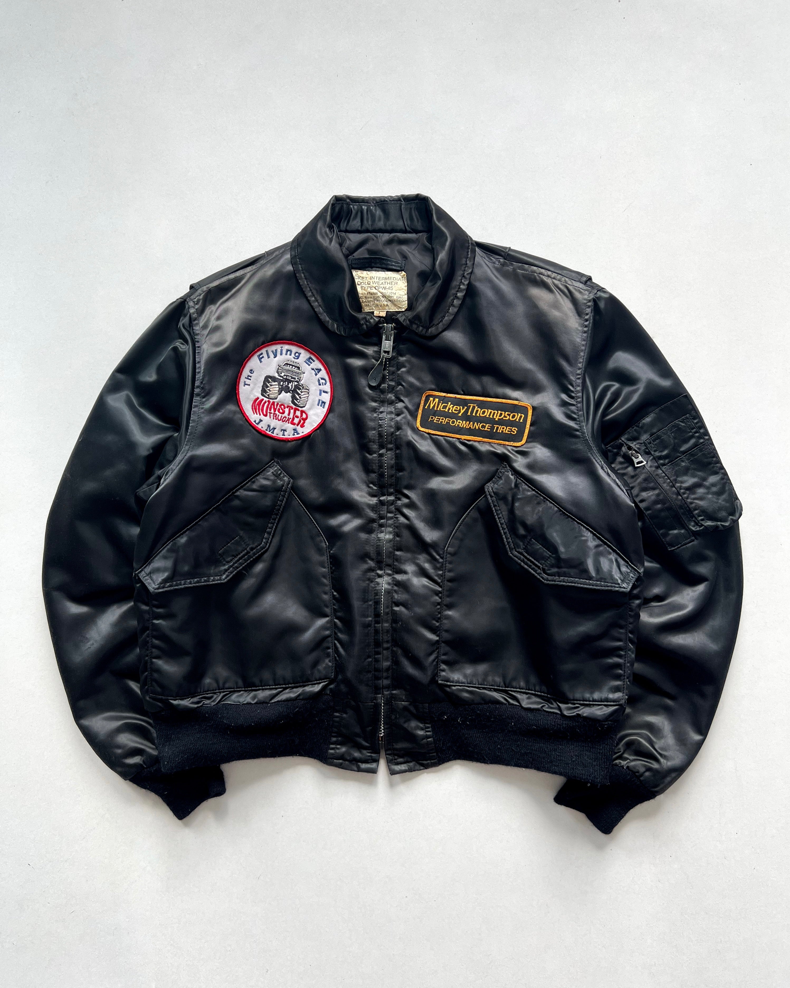 1980S USAF CPW-45 PATCHES FLIGHT JACKET (L)