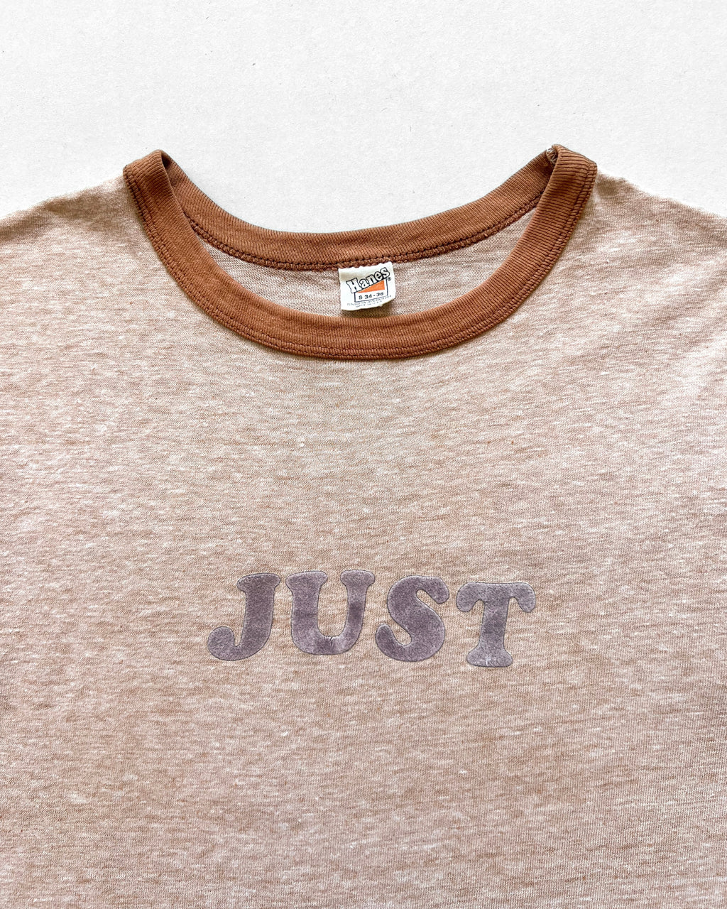 1970S HANES 'JUST MARRIED' RINGER TEE (S)