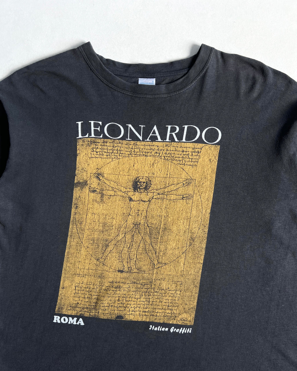 2000S FADED LEONARDO DA VINCI ART TEE (XL)