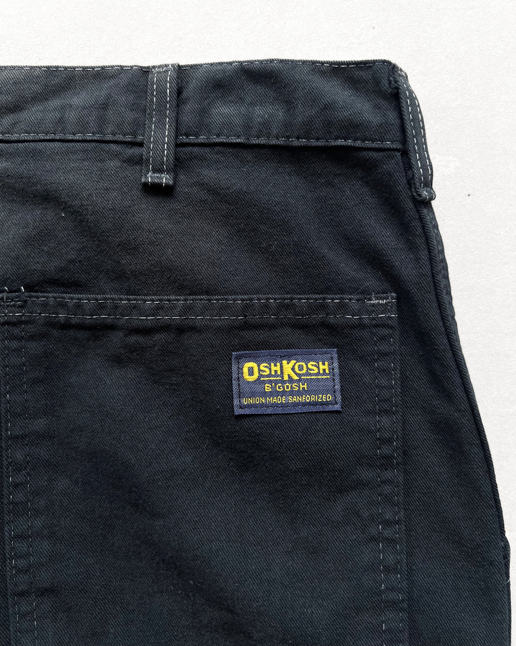 1970S BLACK OSHKOSH B'GOSH CARPENTER PANTS (34)