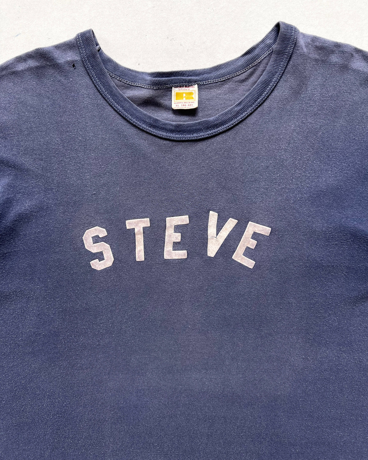1970S RUSSELL 'JOCK SHOP SPORTING GOODS' TEE (XL)