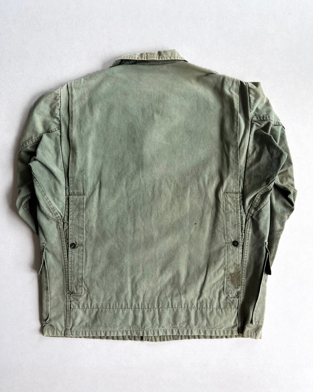 1960S FADED GREEN FRENCH HUNTING JACKET (L)