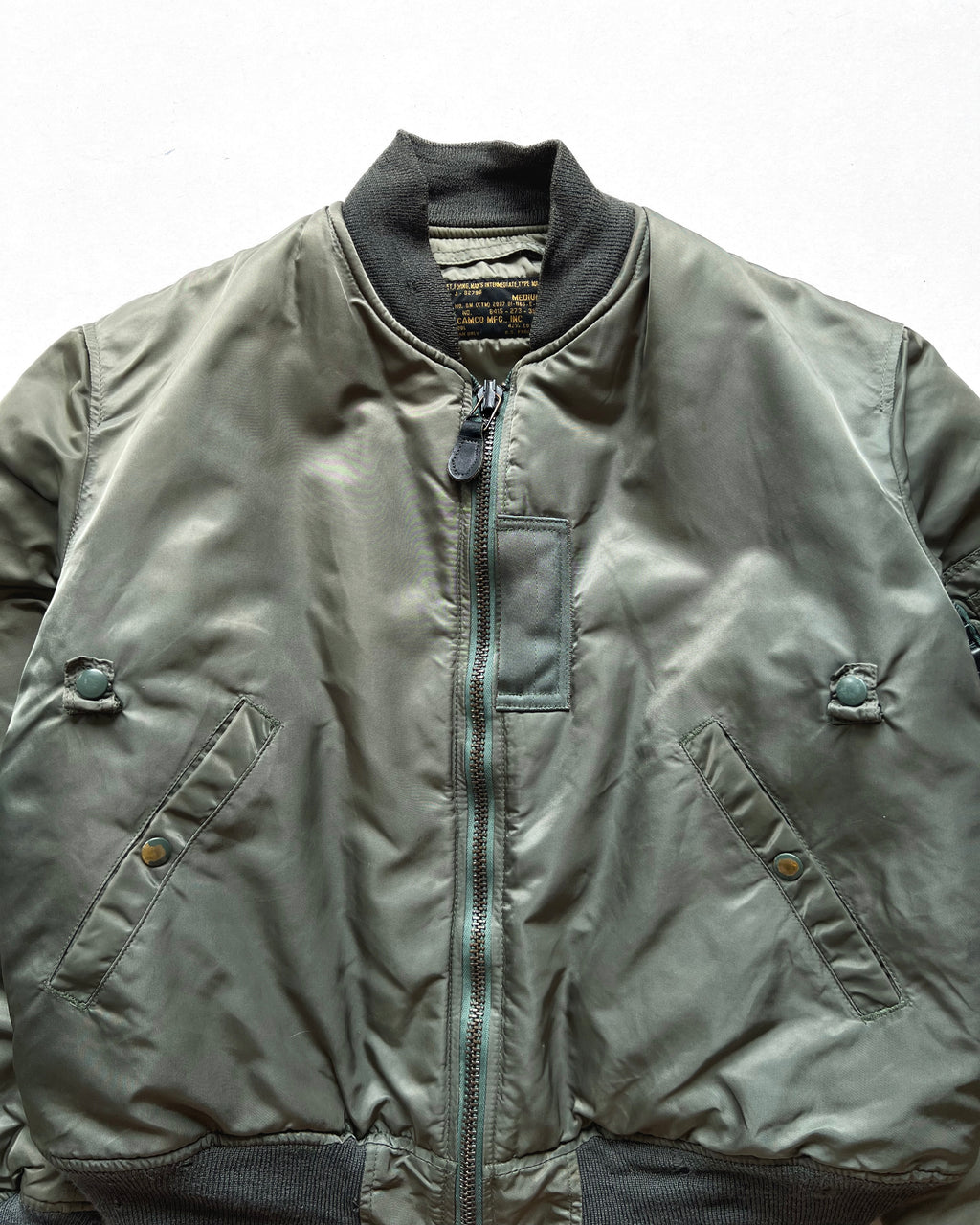 1980S CAMCO MFG USAF MA-1 BOMBER JACKET (M)