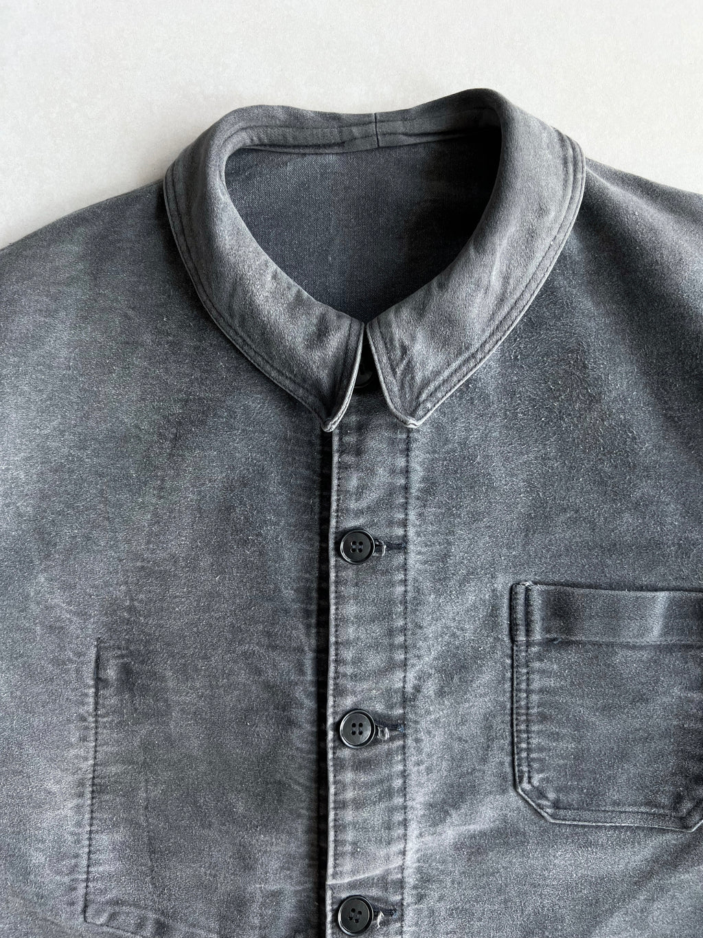 1950S BEAU-FORT MOLESKIN FRENCH WORK CHORE JACKET (L)