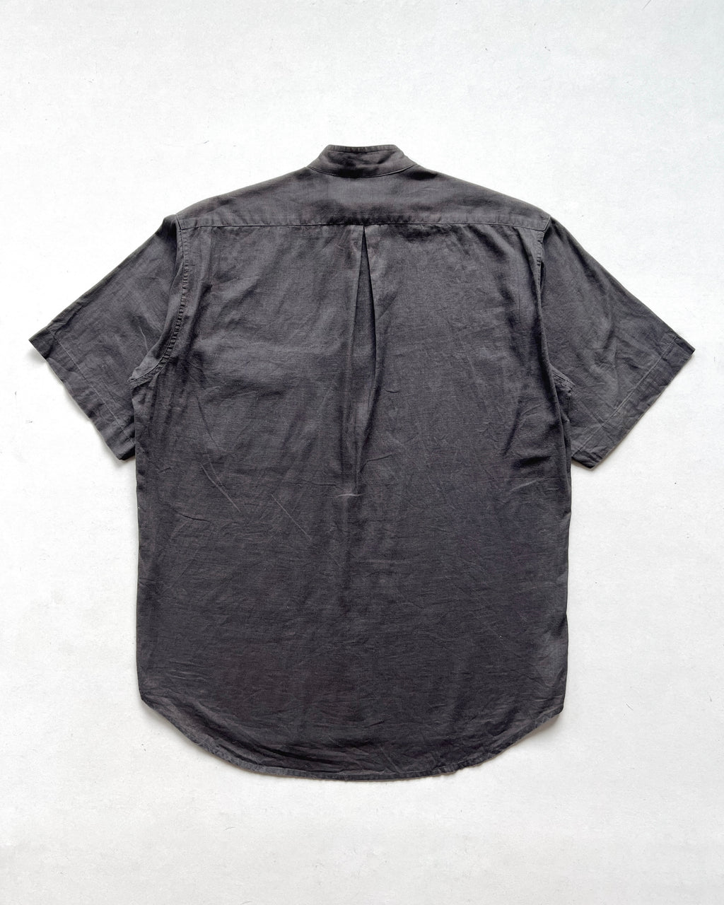 1980S MALPEXSA MILANO QUARTER-ZIP LINEN SHIRT (M)