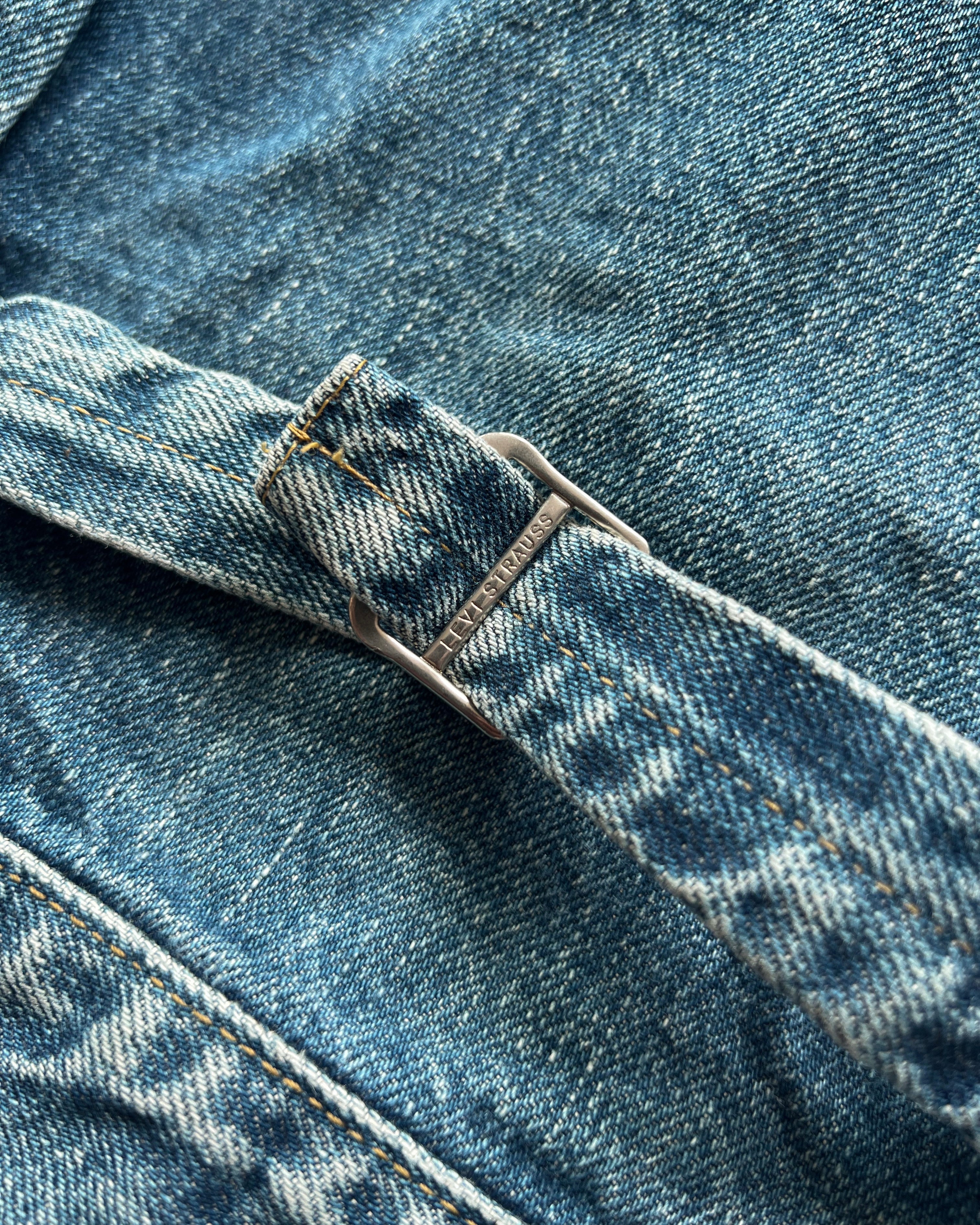 1990S FADED LEVI'S BIG E TYPE I SELVEDGE DENIM JACKET (M)
