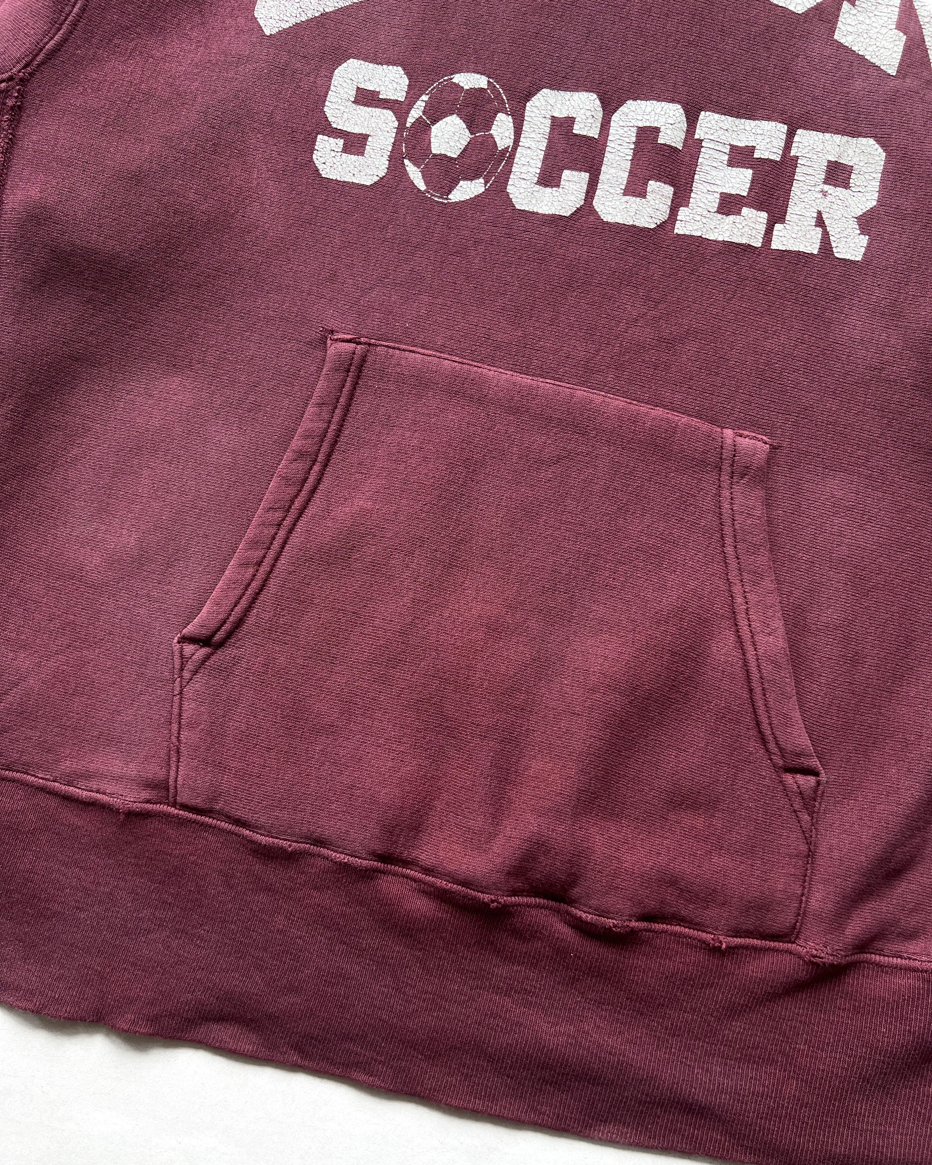 1980S CHAMPION 'UNION SOCCER' REVERSE WEAVE HOODIE (L)