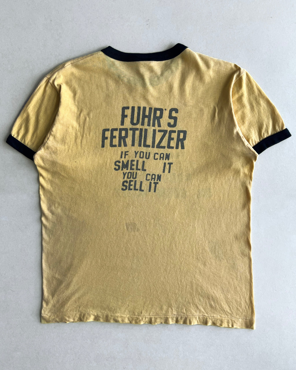 1970S '39 YRS OF PROGRESS TEE' SINGLE STITCH RINGER TEE (L)