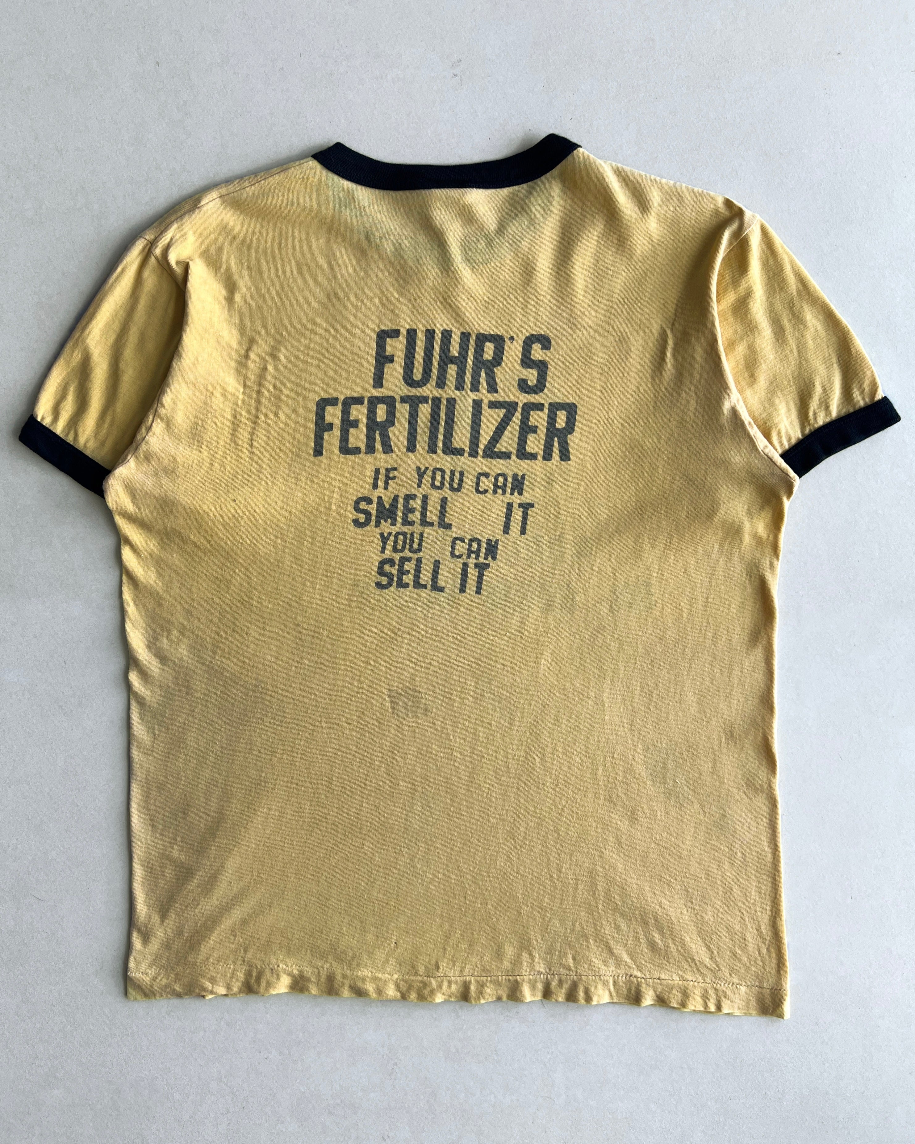 1970S '39 YRS OF PROGRESS TEE' SINGLE STITCH RINGER TEE (L)