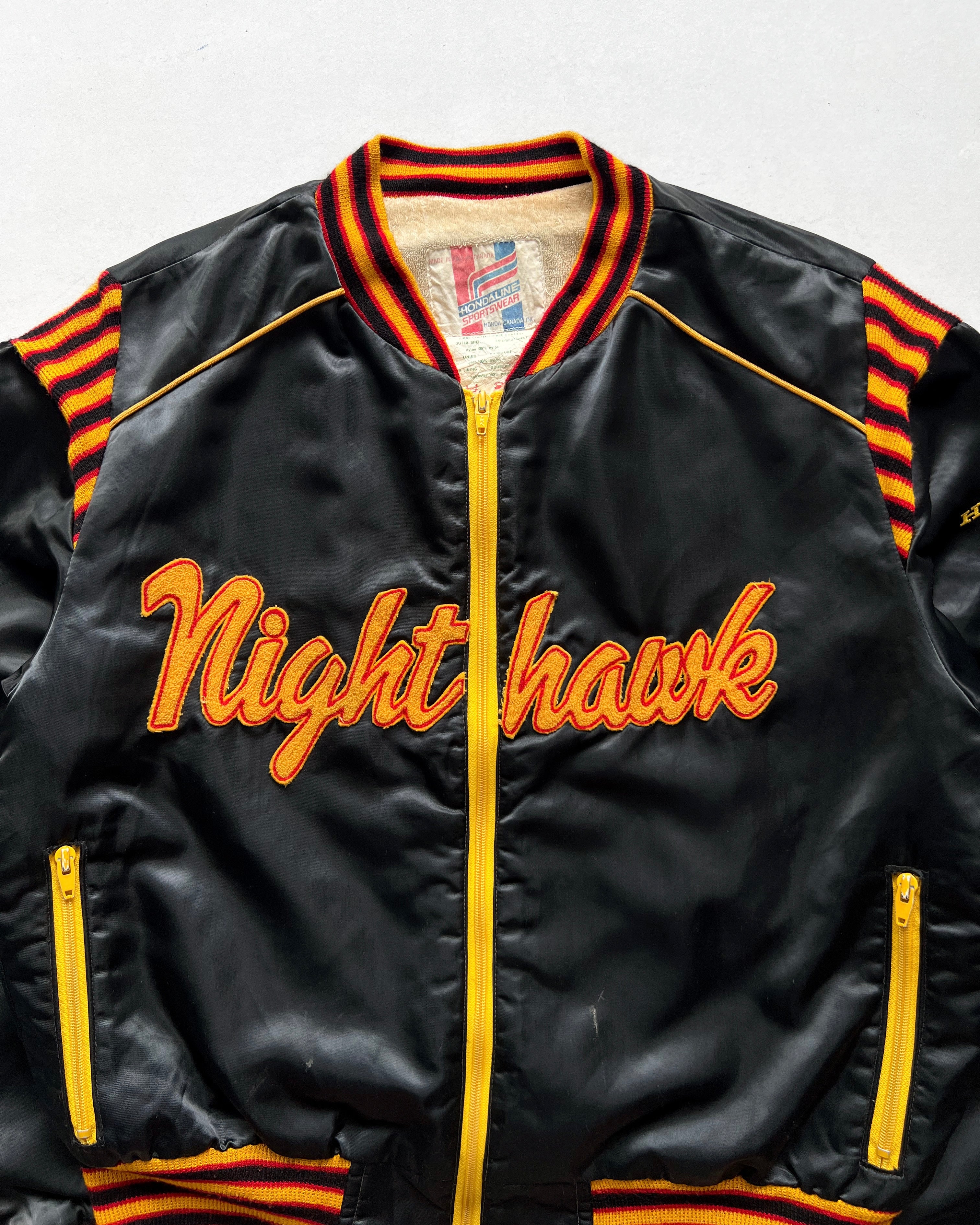 1980S HONDA 'NIGHT HAWK' NYLON JACKET (L)