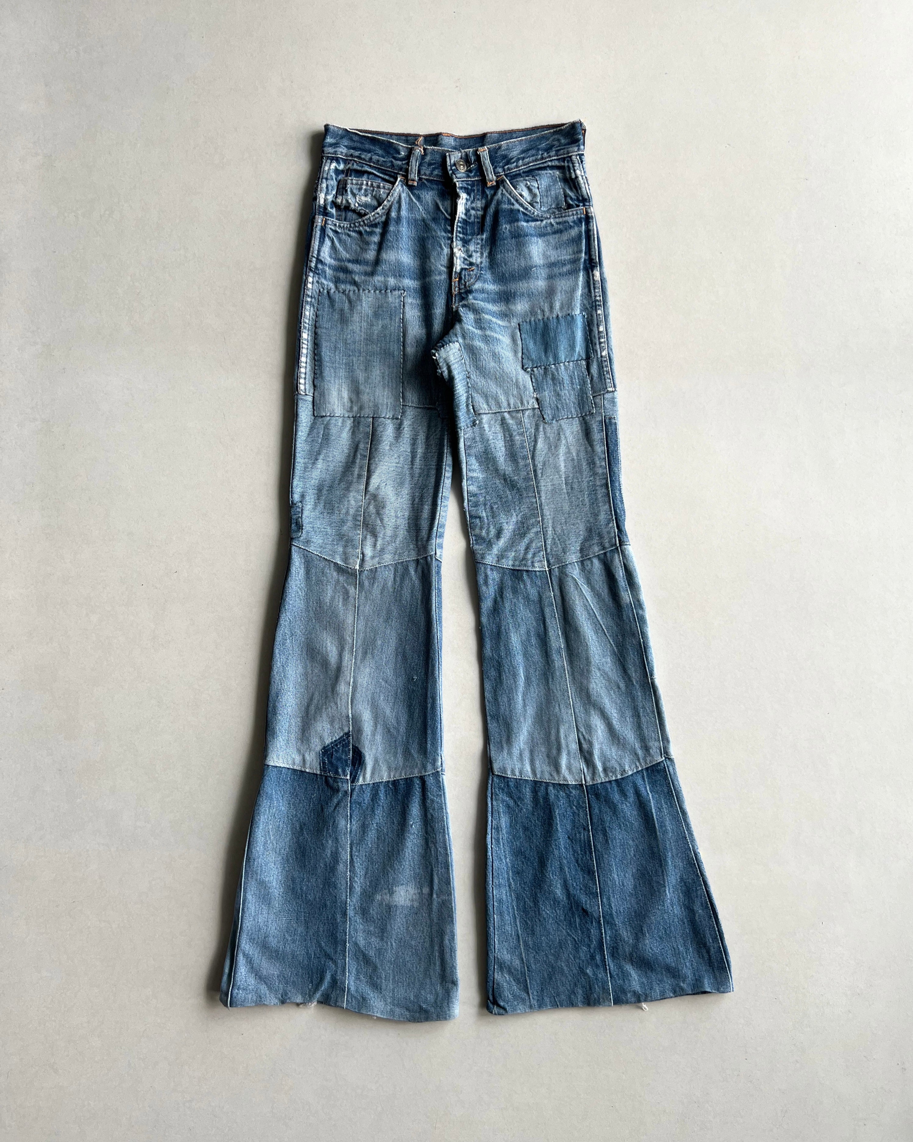 1970S LEVIS PATCHED BOOTCUT JEANS (27X35)