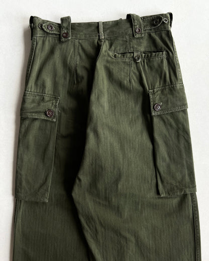 1950S DUTCH ARMY HBT TROUSERS (25-30)