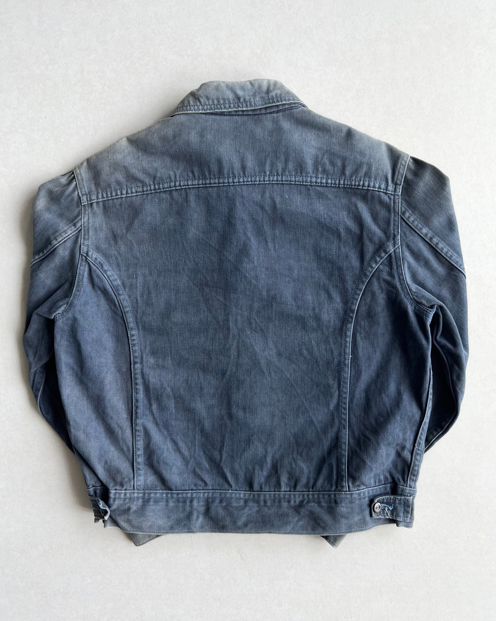 1970S SUN FADED LEE DOUBLE POCKET MOLESKIN JACKET (L)