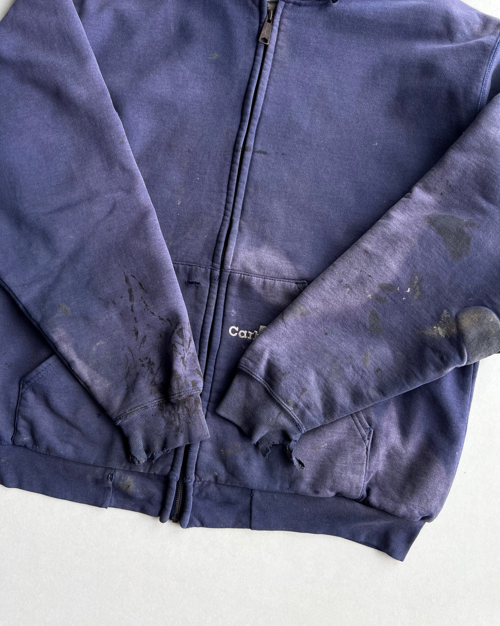 1990S SUN FADED CARHARTT HEAVYWEIGHT ZIP-UP HOODIE (L)