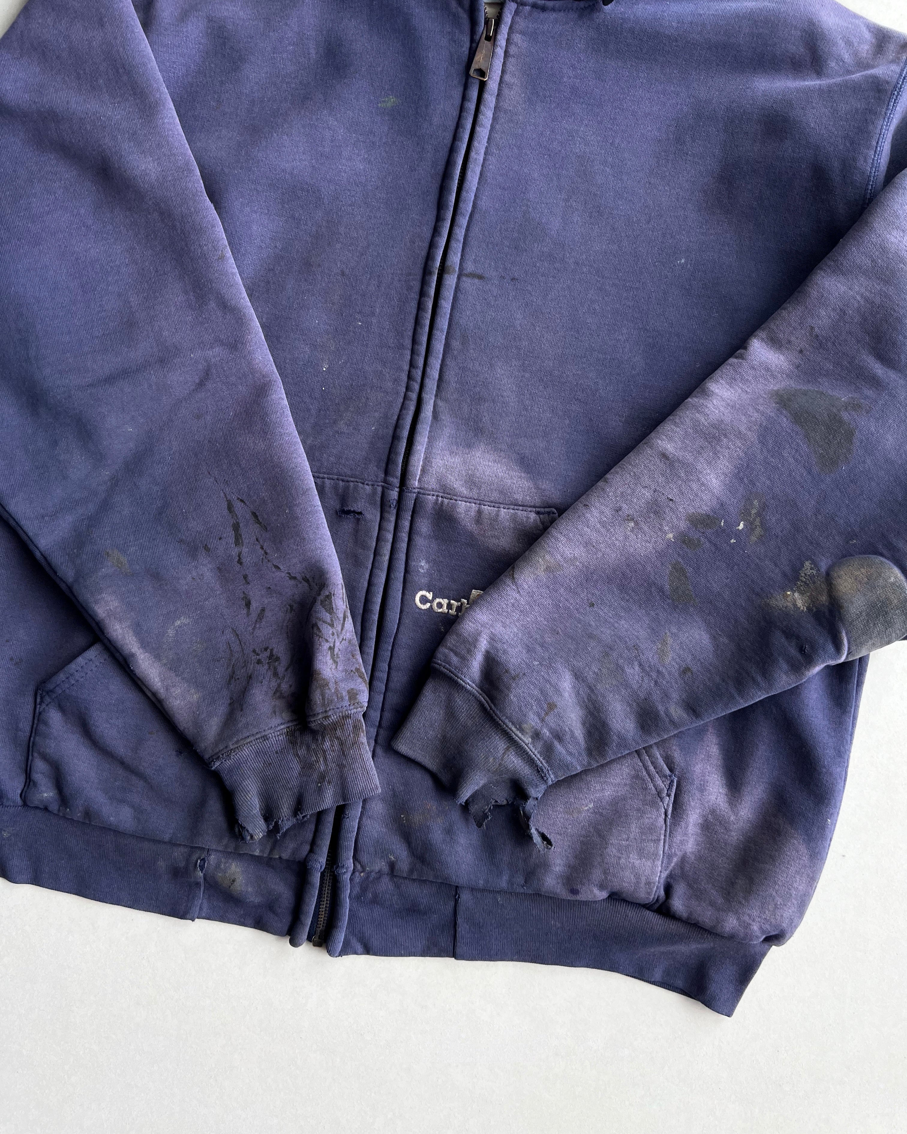 1990S SUN FADED CARHARTT HEAVYWEIGHT ZIP-UP HOODIE (L)