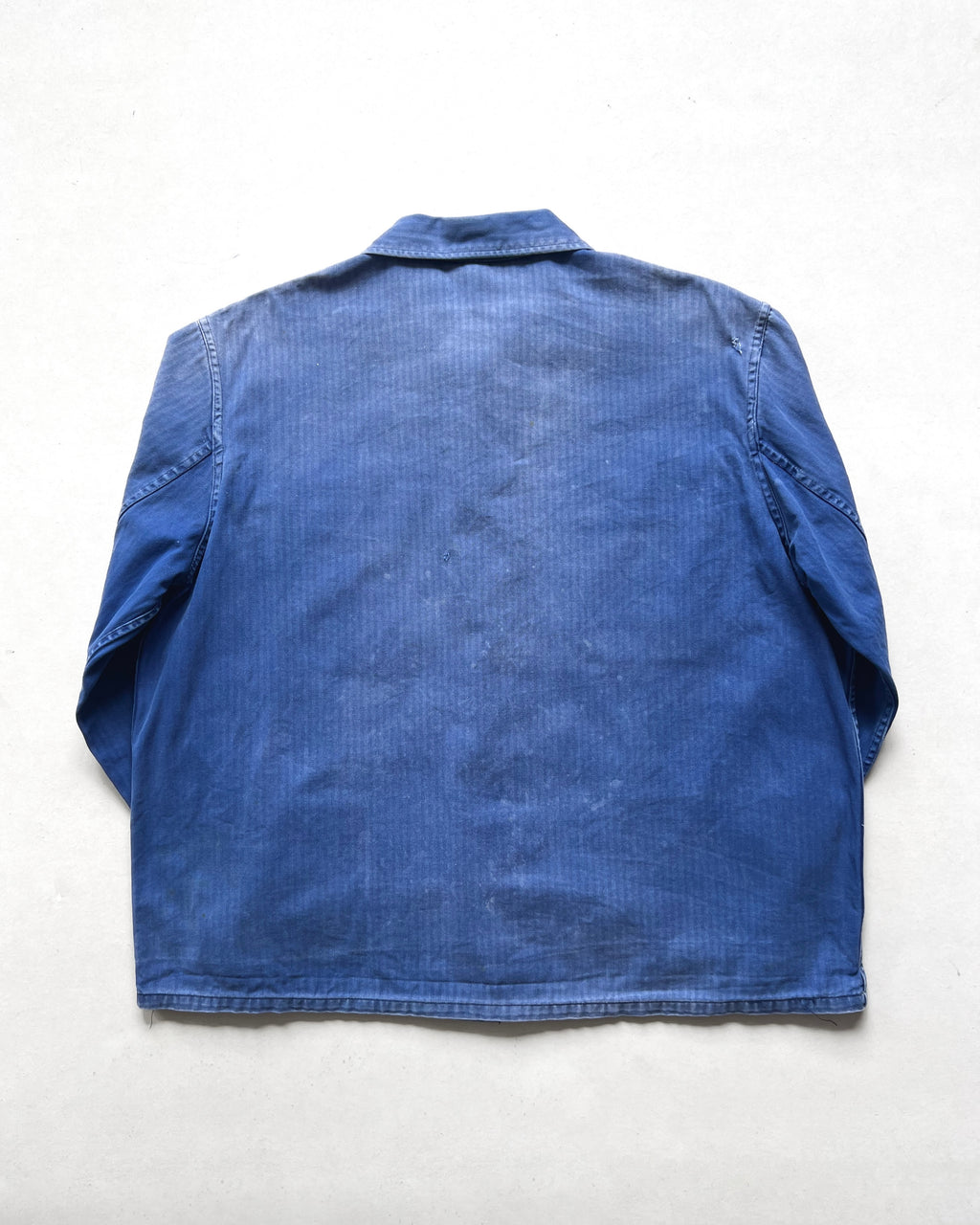 1970S SUN FADED GERMAN HBT WORK JACKET (L)