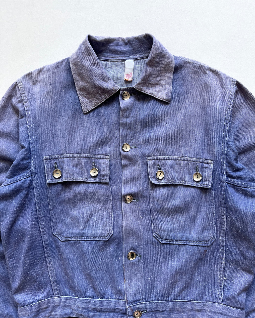 1960S SUN FADED GERMAN WORK JACKET (M)