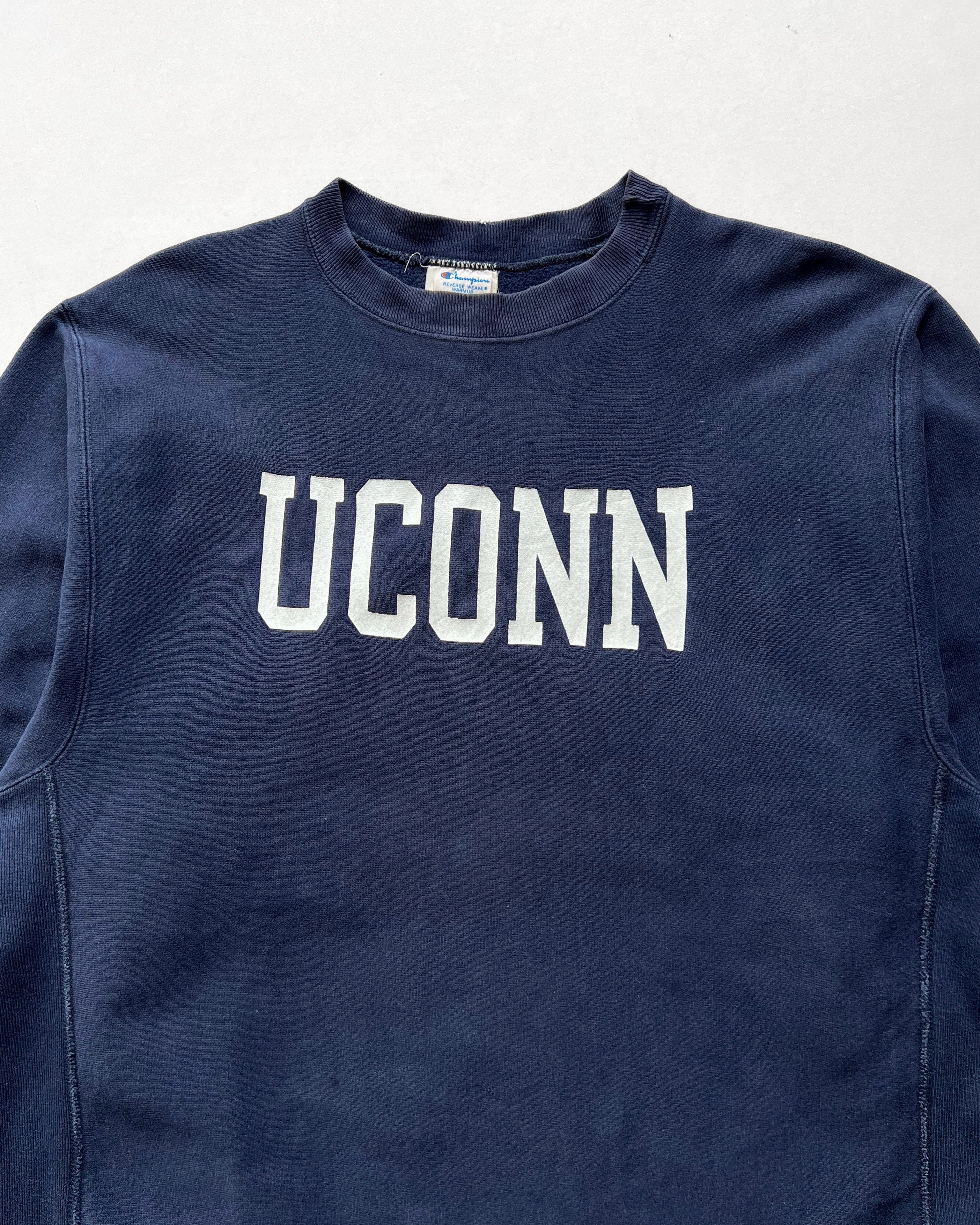 1980S CHAMPION 'UCONN' REVERSE WEAVE SWEATSHIRT (XXL)