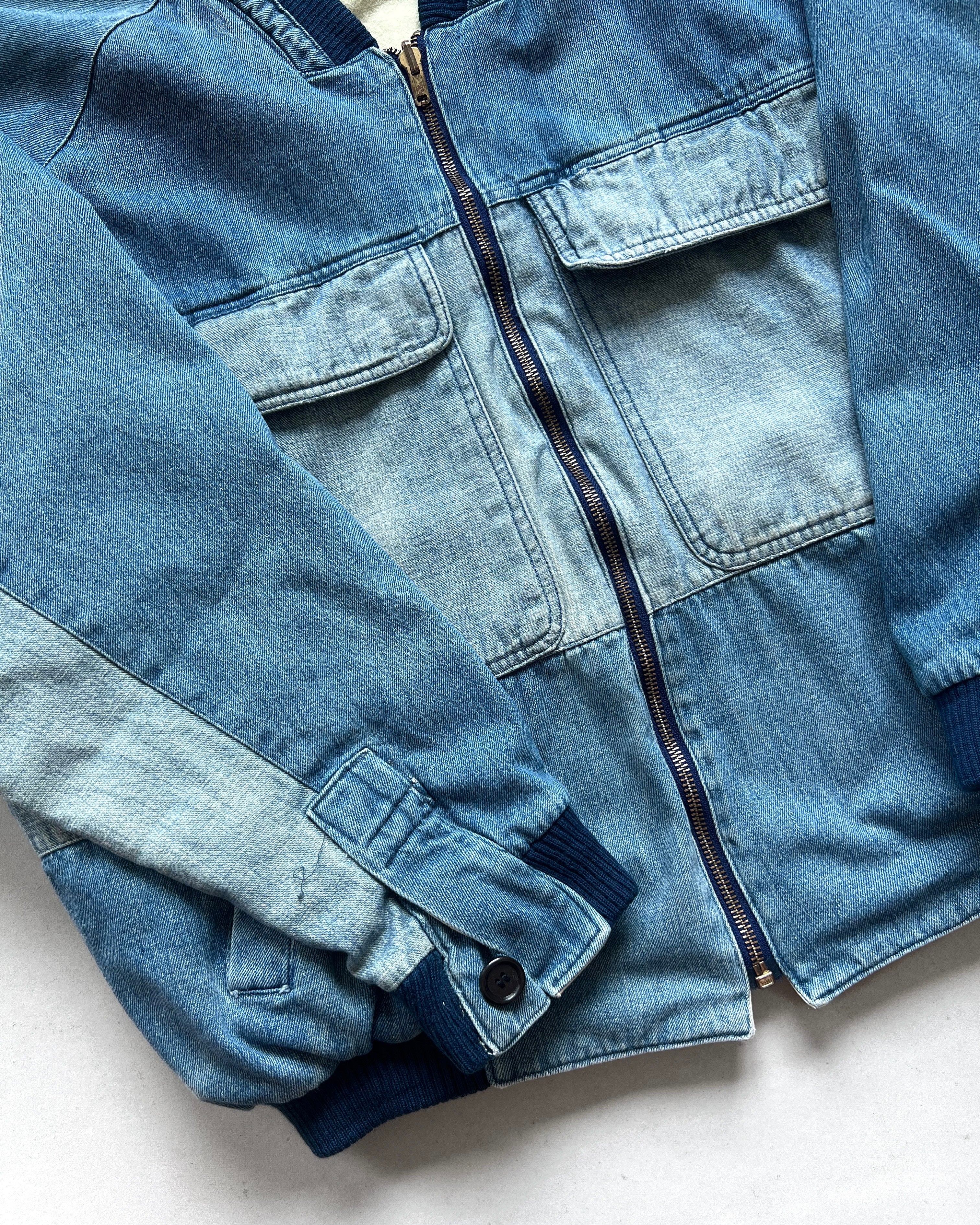 1980S TWO-TONE DENIM REVERSIBLE JACKET (XL)