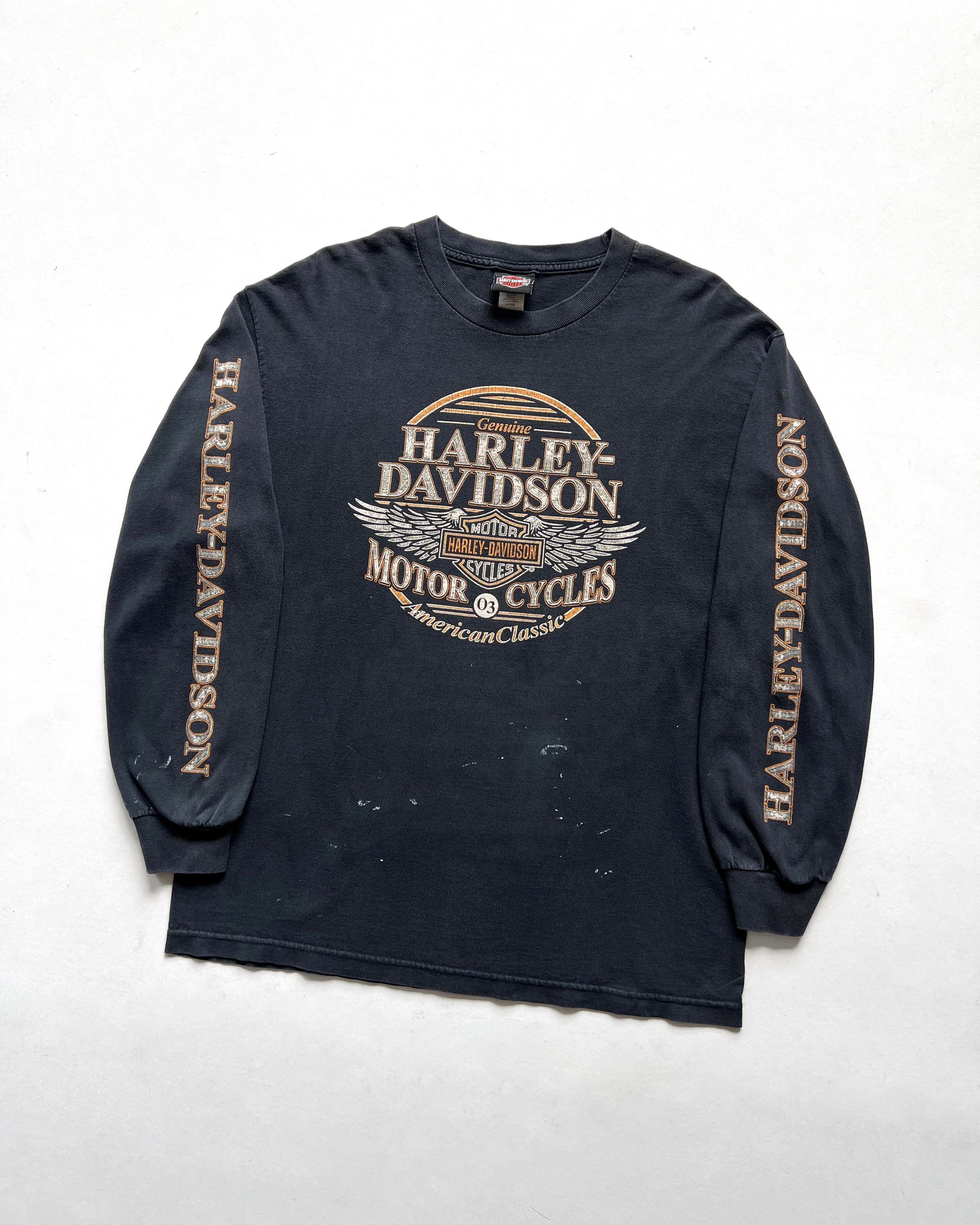 2000S HARLEY DAVIDSON LONGSLEEVES TEE (L)