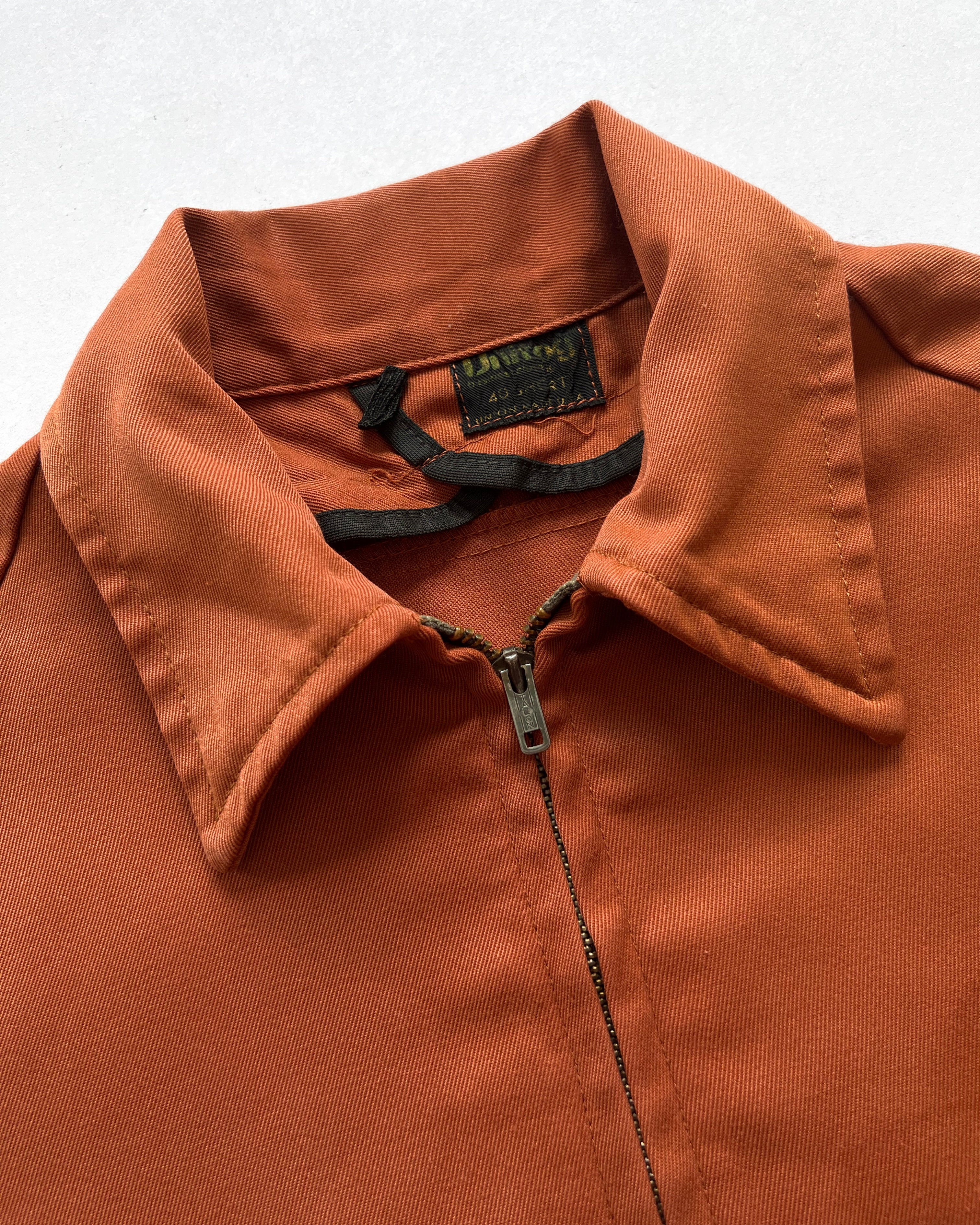 1960S UNITOG 'JOS. SCHLITZ BREWCING CO.' GABARDINE JACKET (L)