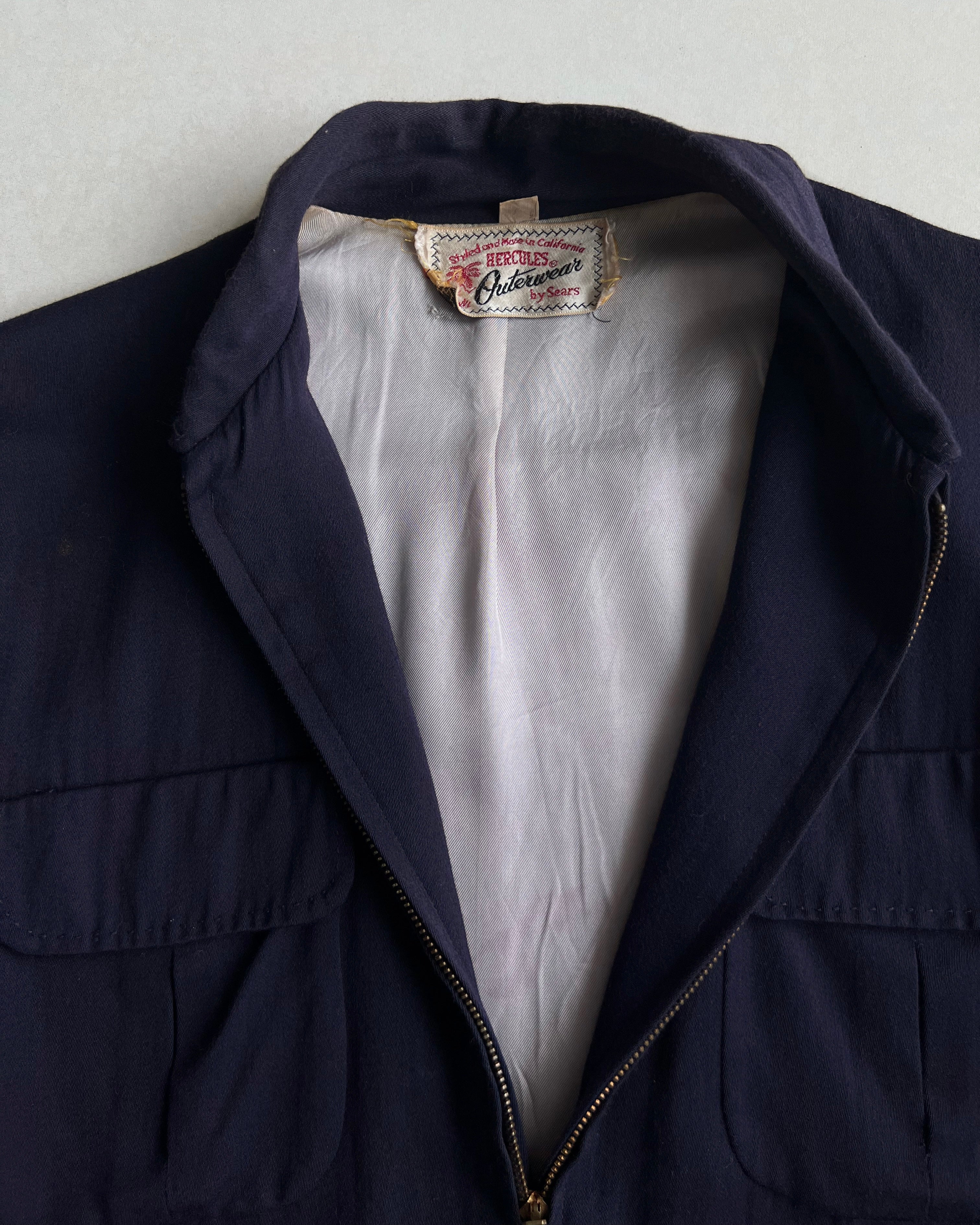 1950S PURPLE GABARDINE ROCKABILLY RICKY JACKET (S-L)