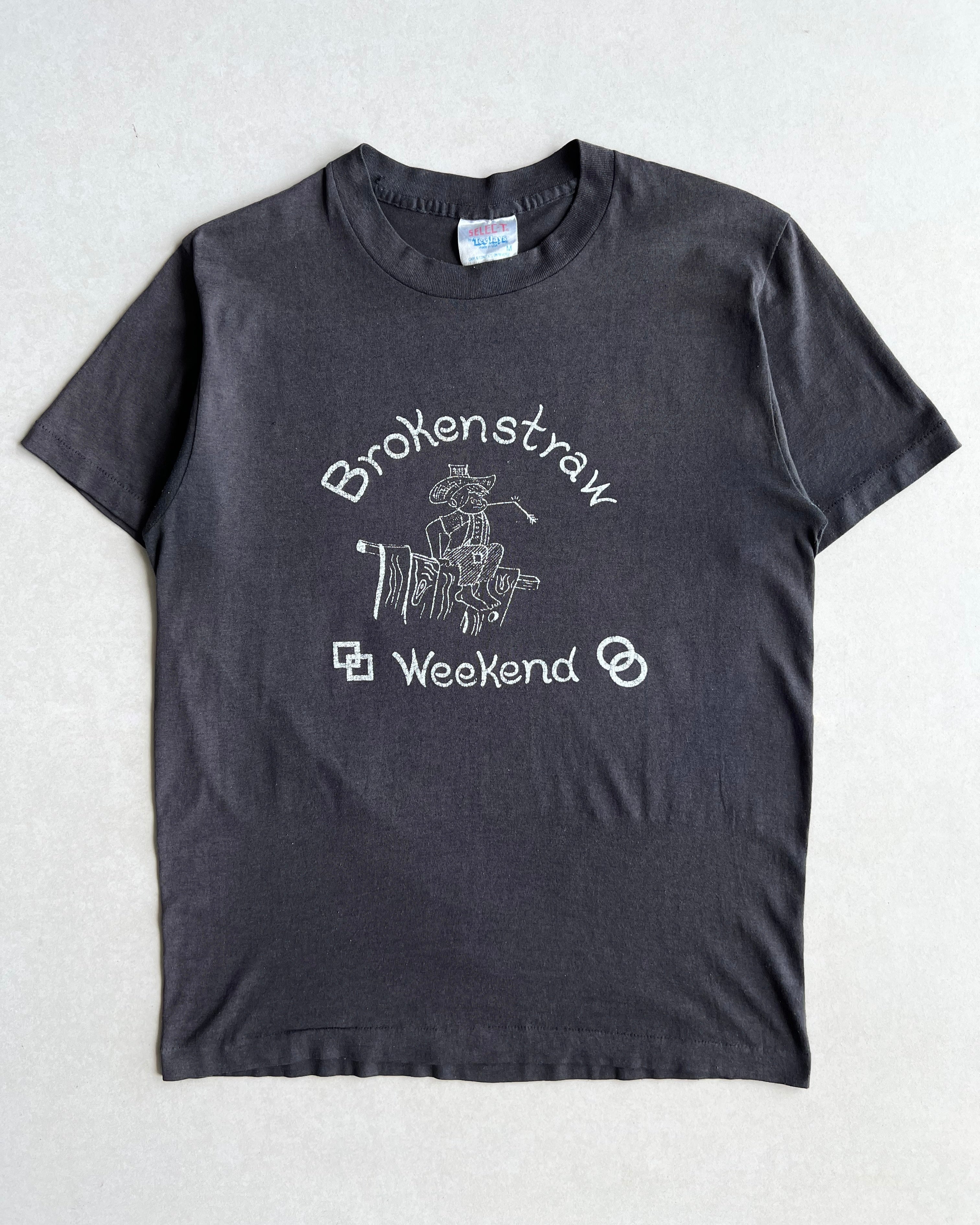 1980S 'BROKENSTRAW WEEKEND' SINGLE STITCH TEE (M)