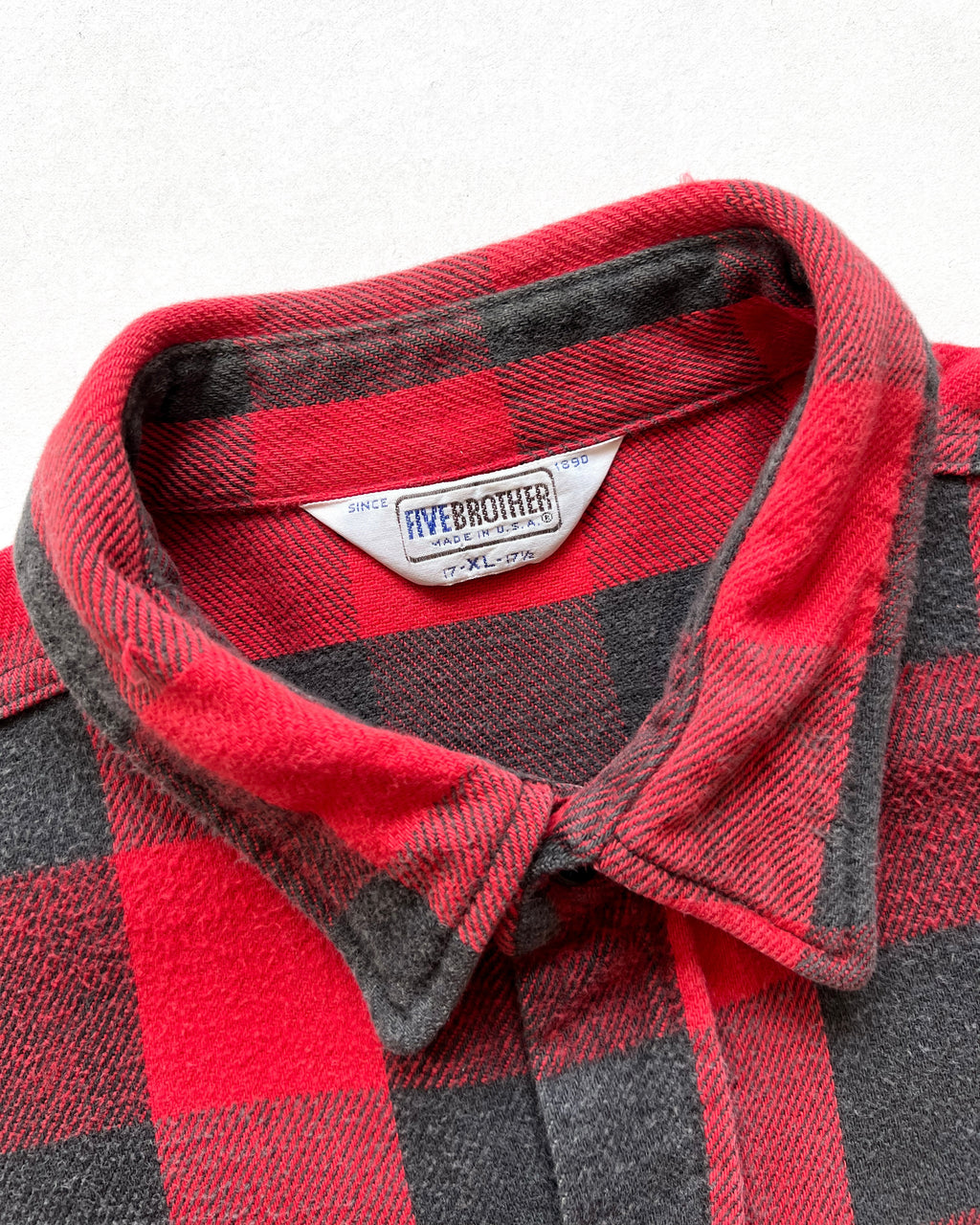 1970S FIVE BROTHER PLAID FLANNEL (XL)