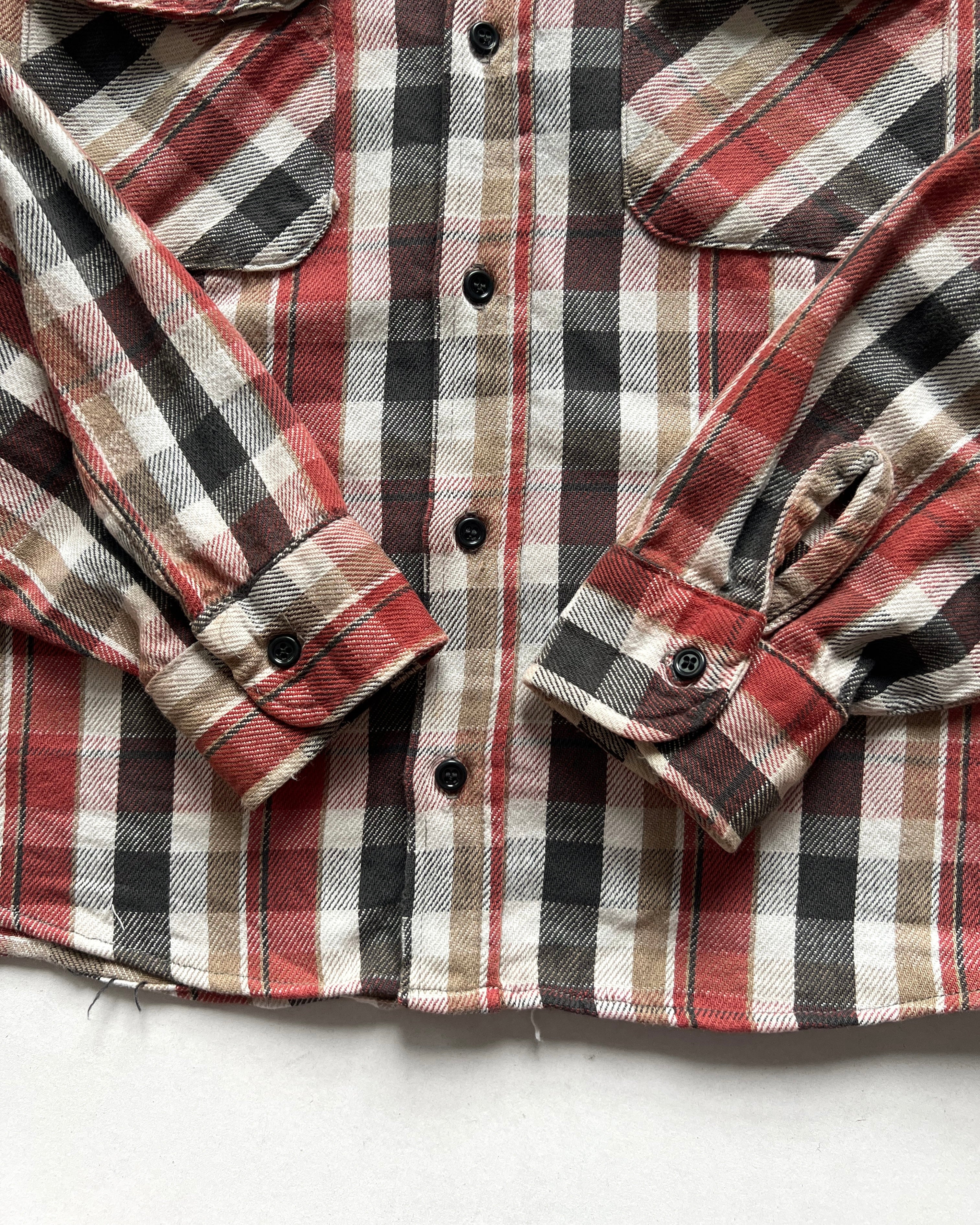 1970S FIVE BROTHER PLAID FLANNEL (L)