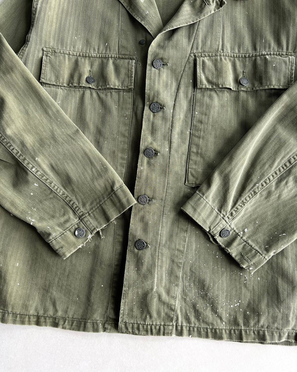 1940S WWII US ARMY HBT 13 STARS M43 JACKET (L)