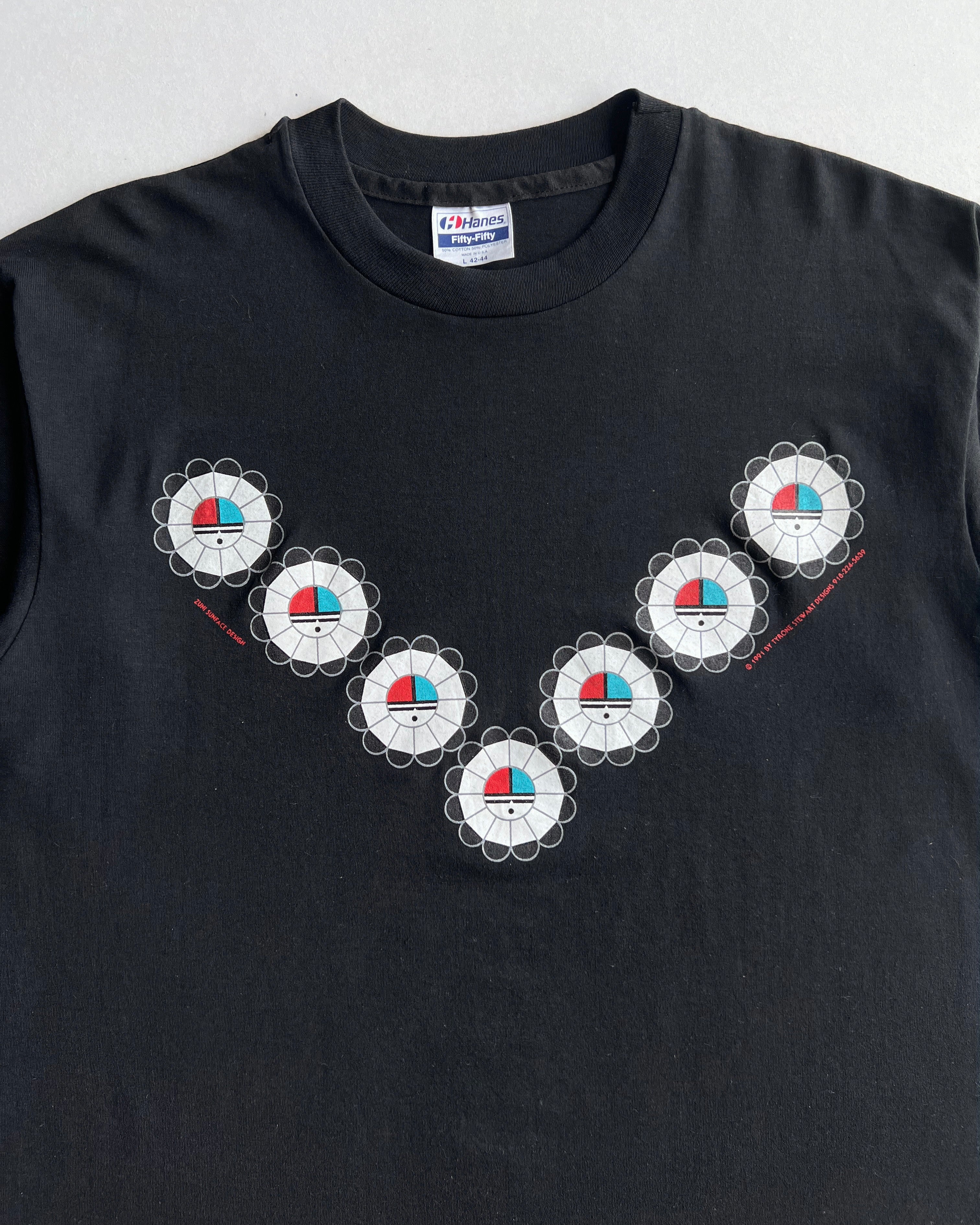 1990S 'ZUNI SUNFACE ART' SINGLE TEE (L)