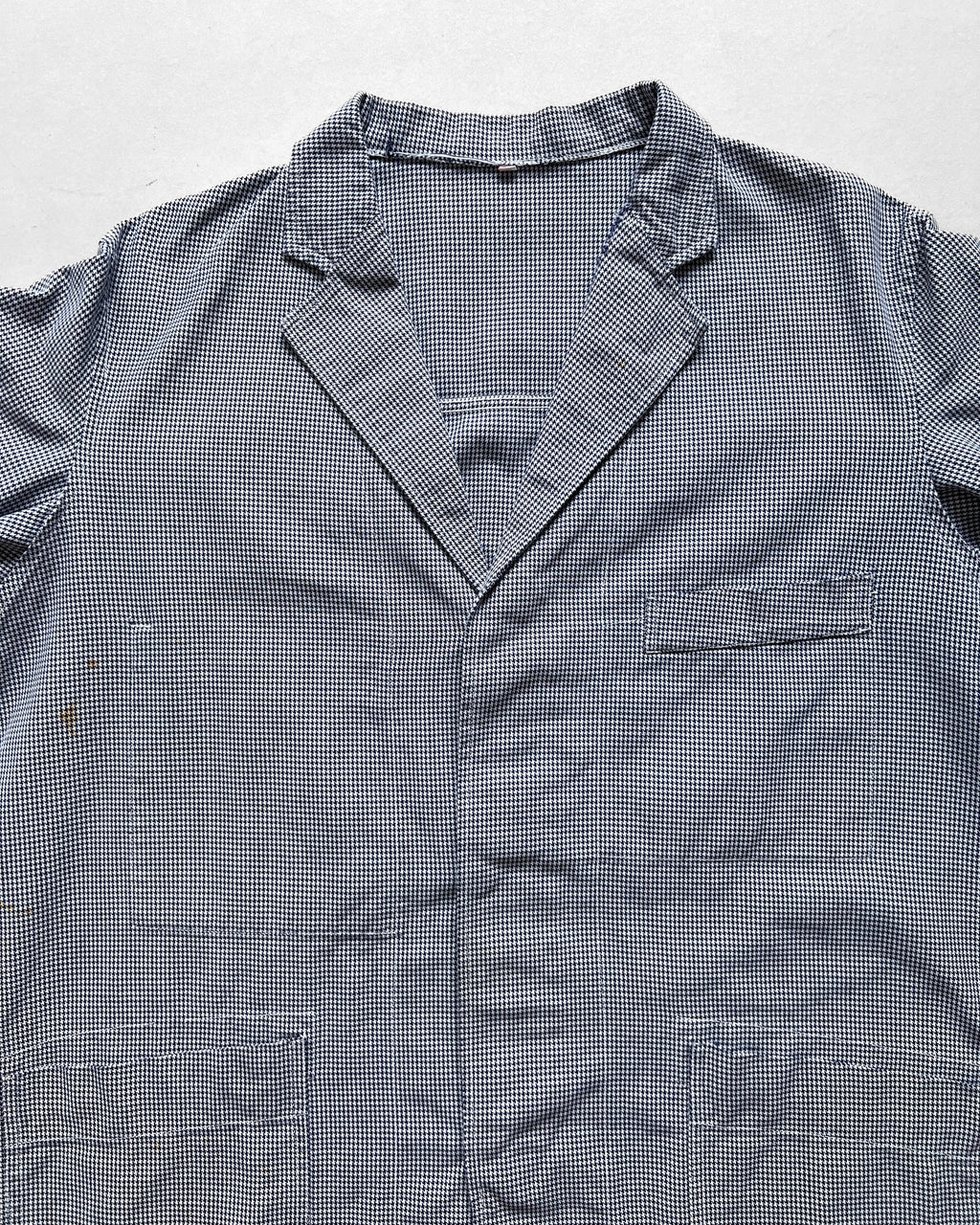 1960S FELVAY FRENCH HOUNDSTOOTH WORK JACKET (L)
