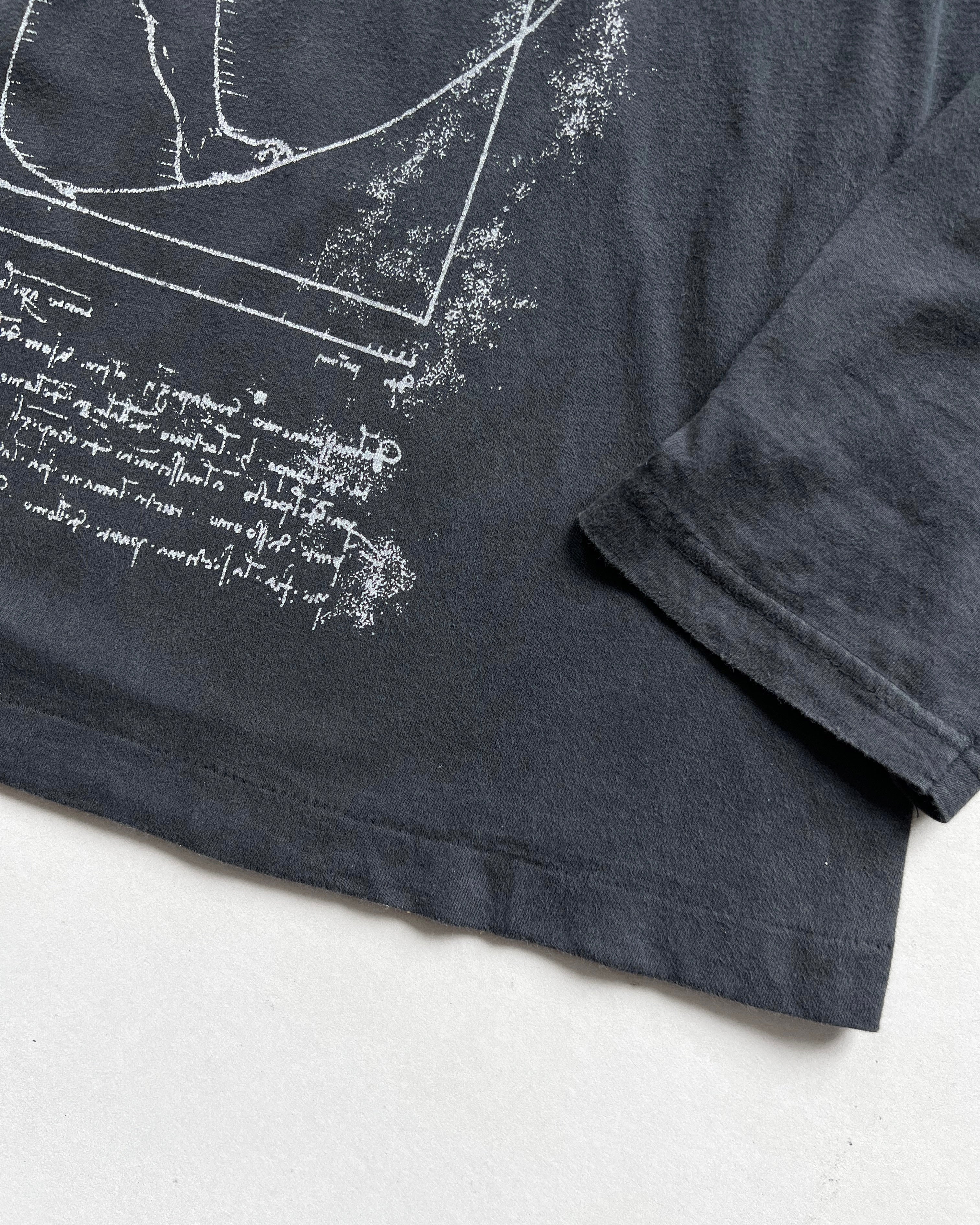 1990S LEONARDO DA VINCI 'VITRUVIAN MEN' LONGSLEEVES TEE (XL)